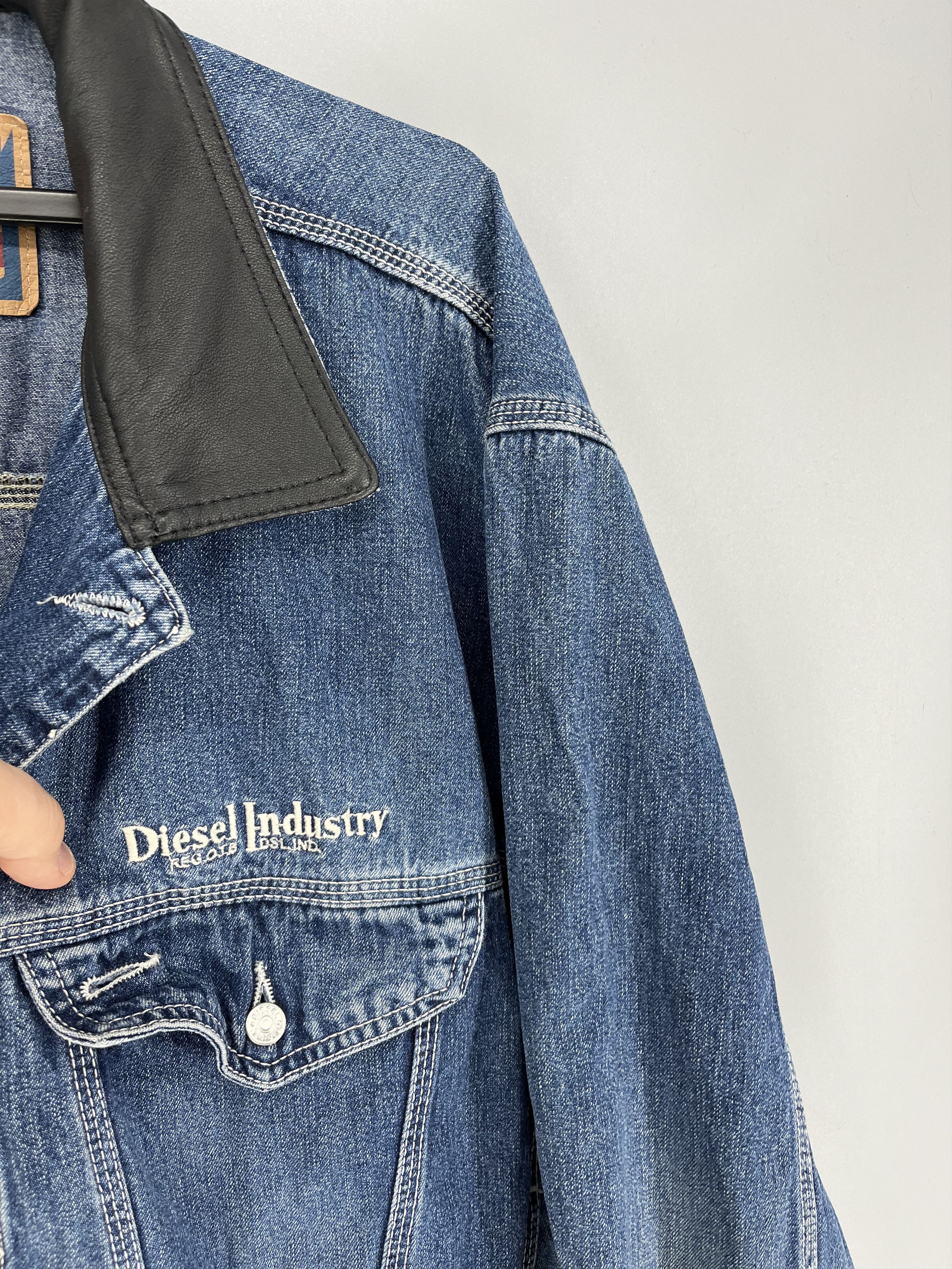 Diesel Vintage DIESEL Jacket Trucker 90s Boxy Fit Leather Rare Hype Size US XL / EU 56 / 4 - 6 Thumbnail