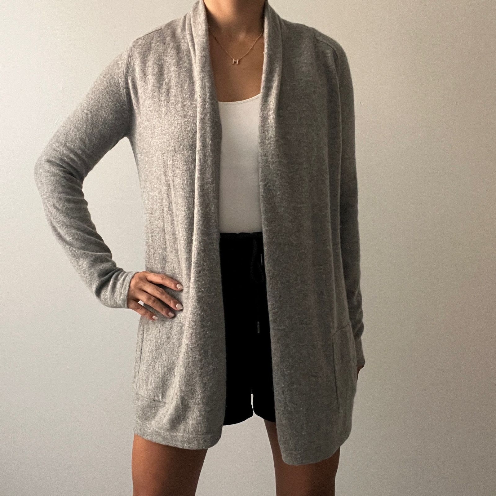 Theory Theory Womens Gray Open Cardigan 100% Cashmere Size S Size S / US 4 / IT 40 - 10 Thumbnail