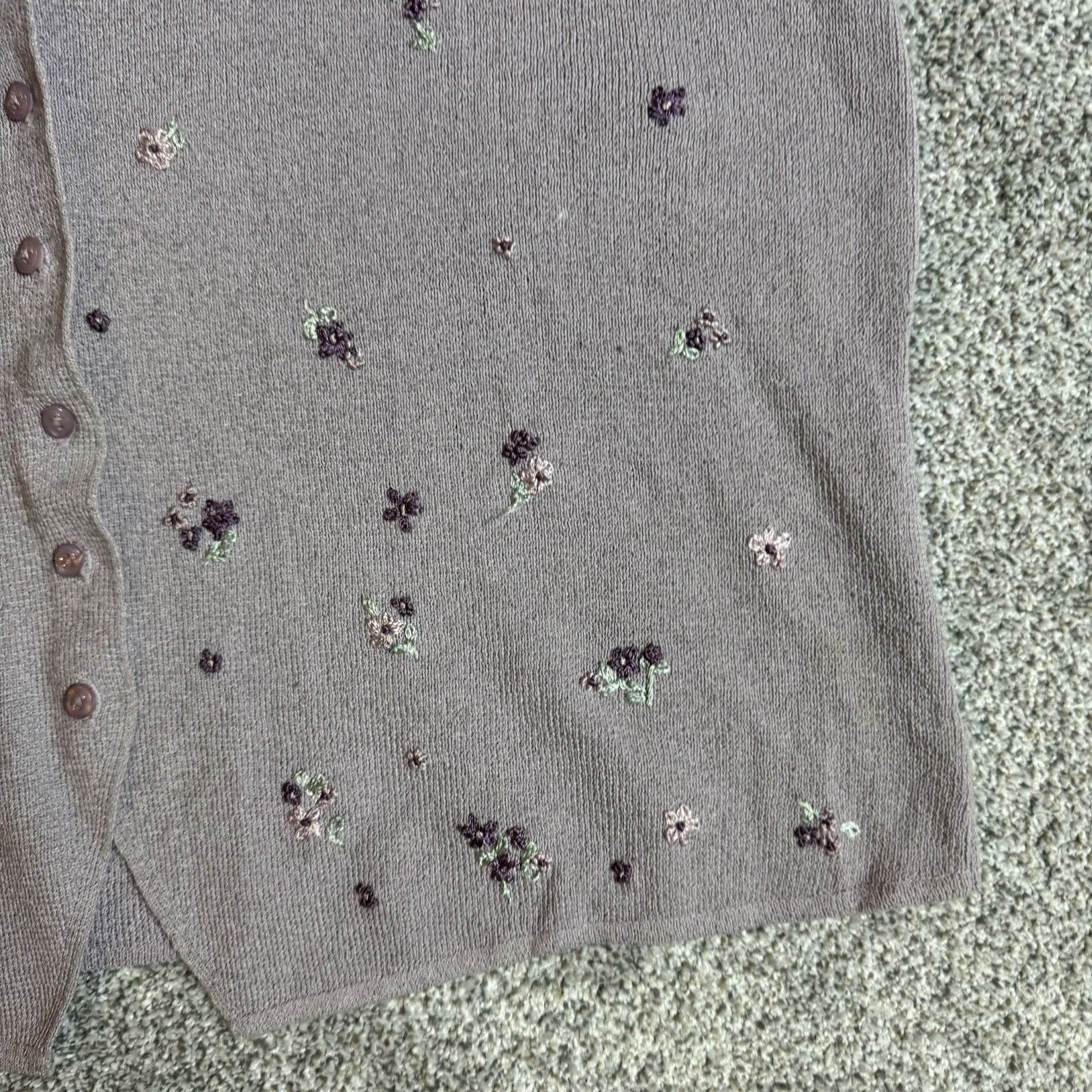 Other Koret Sweater Vest Large Cottagecore Embroidered Vintage 90s Size L / US 10 / IT 46 - 2 Thumbnail