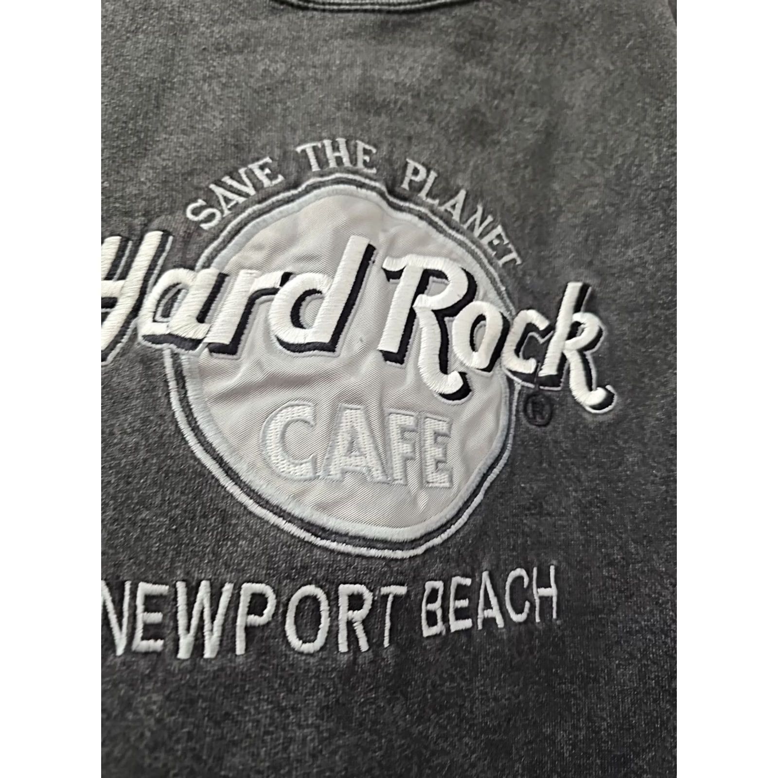 Hard Rock Cafe Newport Beach Vintage Hard Rock Cafe Embroidered Medium Black Crewneck SweaterMan Womens Boys Girls Size US M / EU 48-50 / 2 - 3 Thumbnail