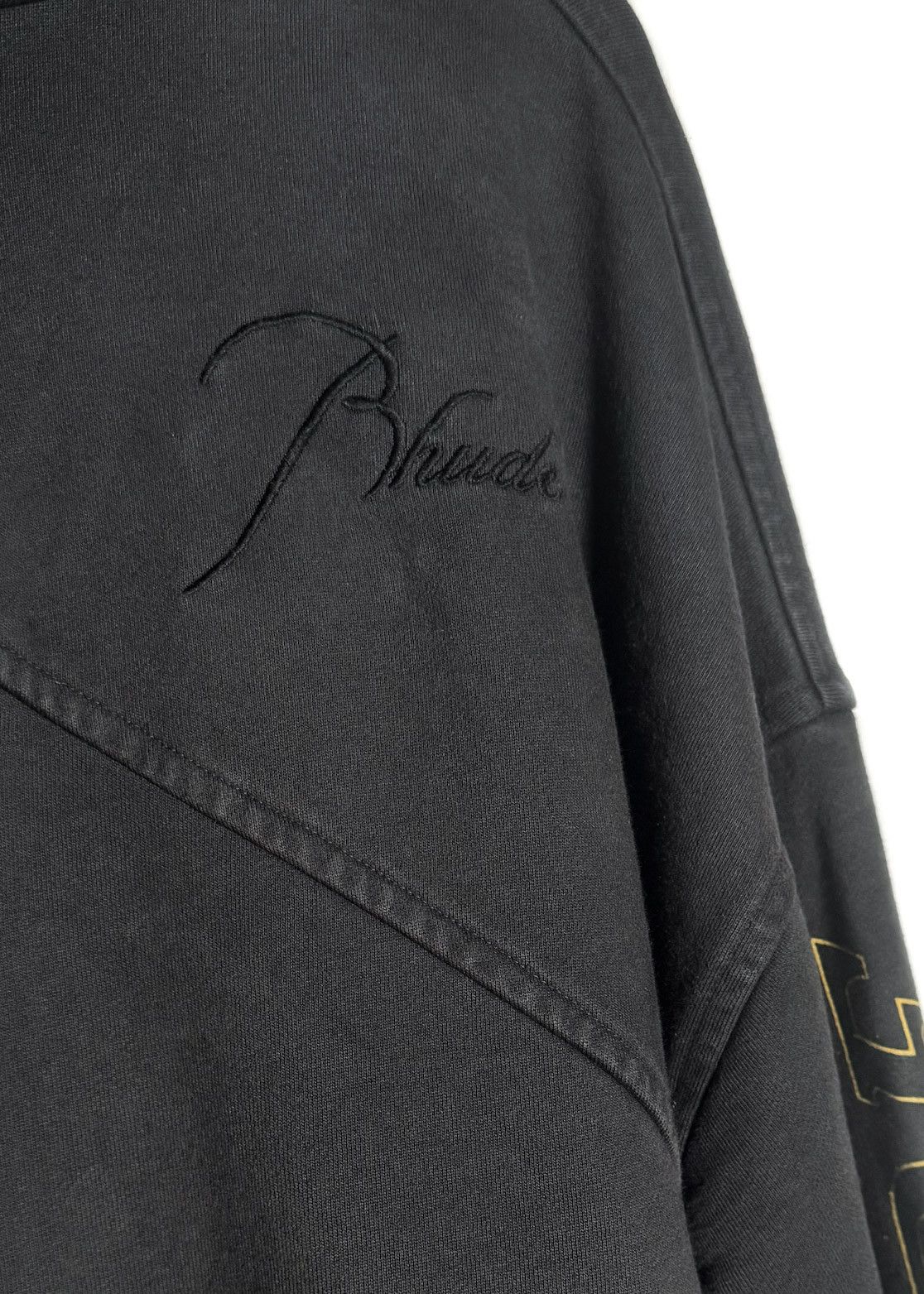 Rhude Rhude Grey Quarter Zip Logo Los Angeles Lakers Sweatshirt Size US M / EU 48-50 / 2 - 5 Thumbnail