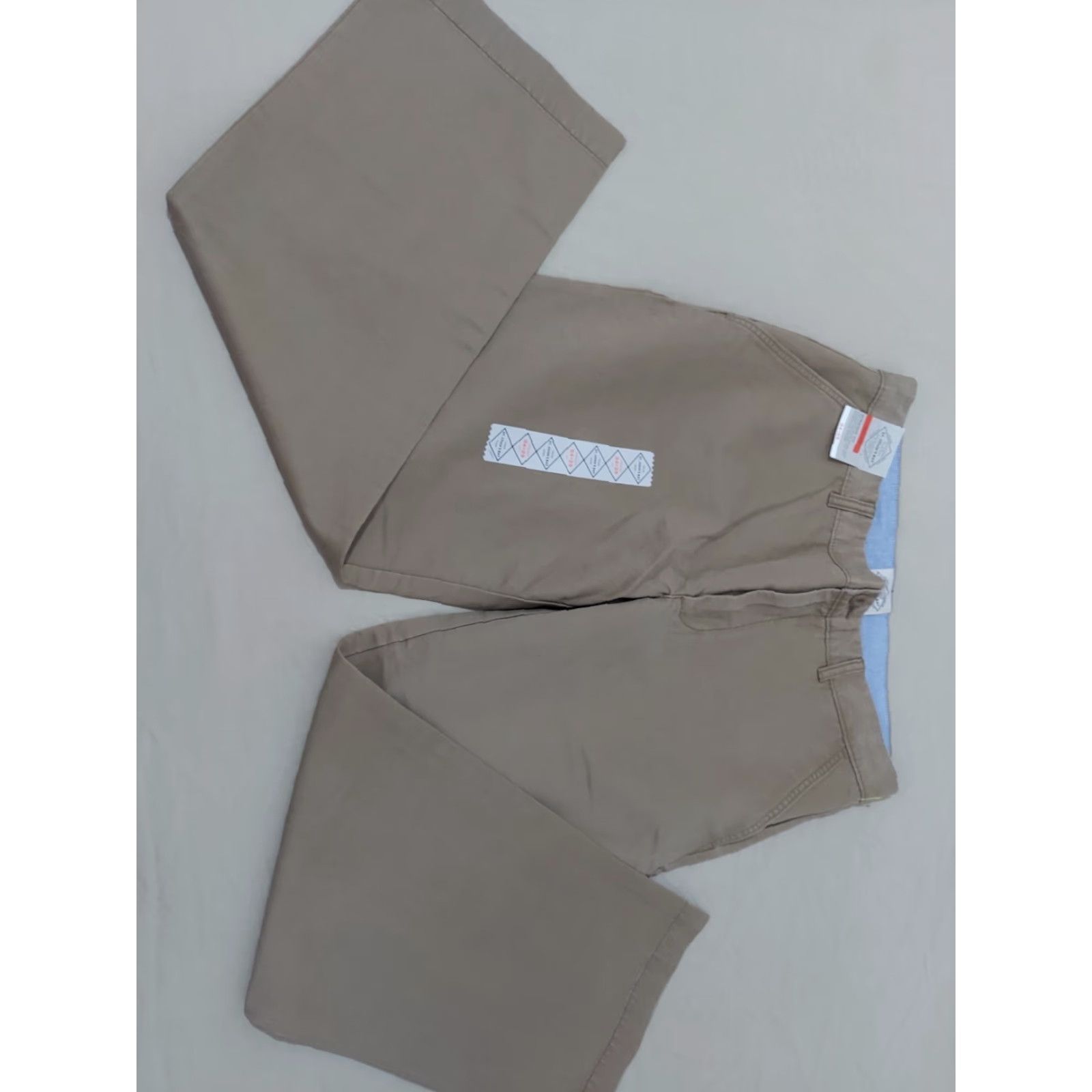 Vintage St. Johns Bay Mens Pants Khakis 34x29 Beige Cotton Slack Chino Dress Trousers Size US 34 / EU 50 - 2 Thumbnail
