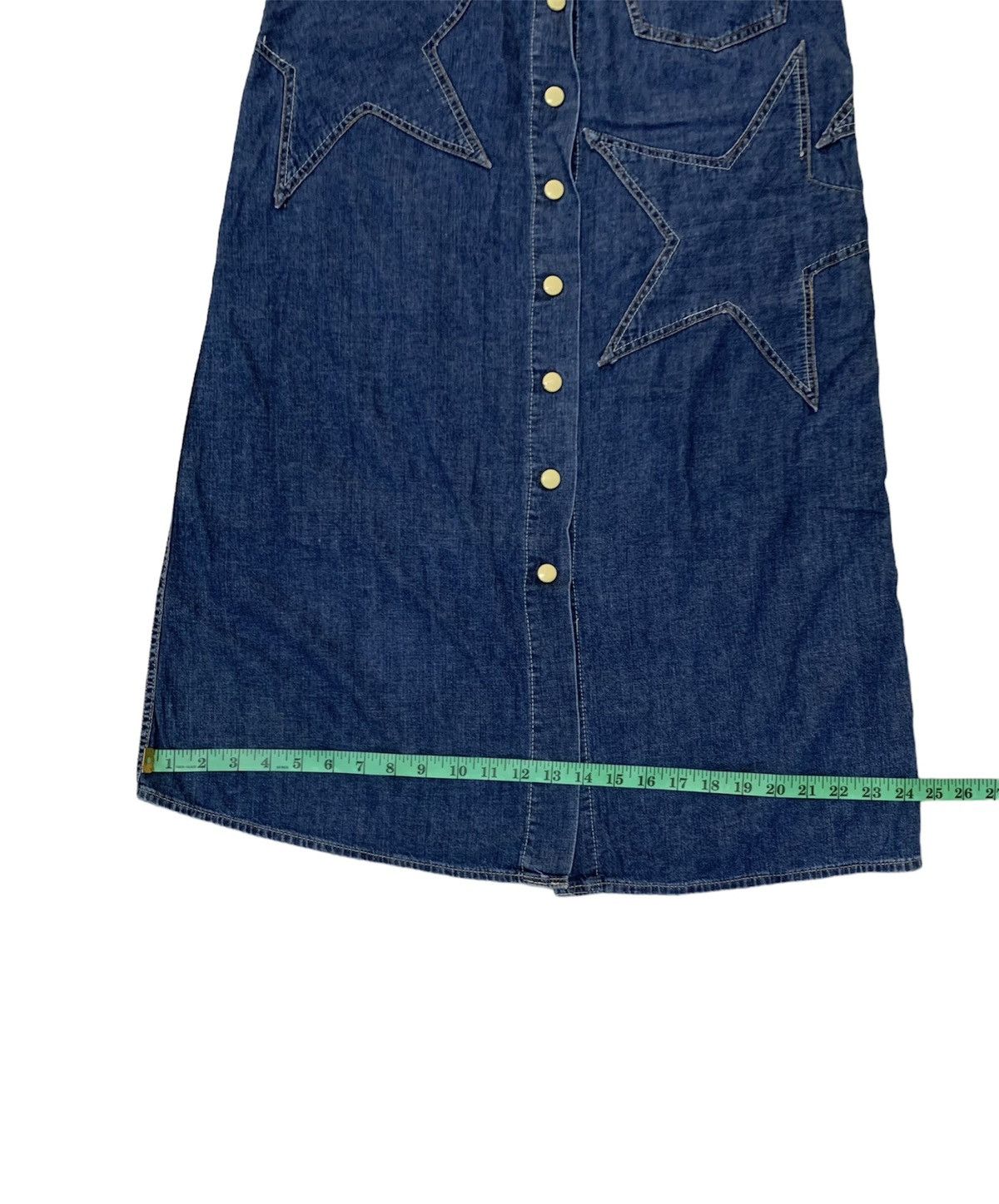 Hysteric Glamour Button-Up Denim Maxi Skirt Size 27" / US 4 / IT 40 - 6 Thumbnail