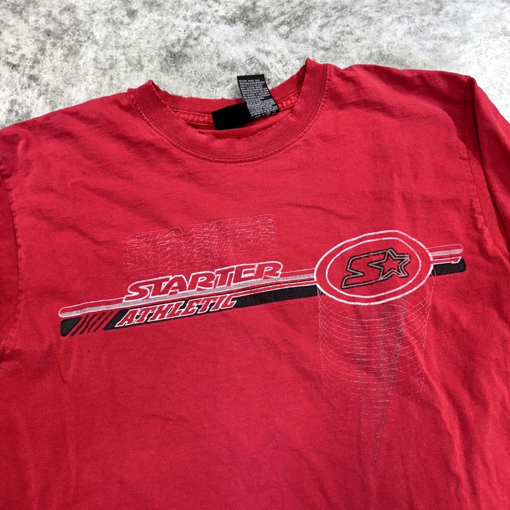 Starter Starter Shirt Mens Medium Red Long Sleeve Graphic Print Vintage Style -Crew Neck- Regular Fit Size US M / EU 48-50 / 2 - 4 Thumbnail