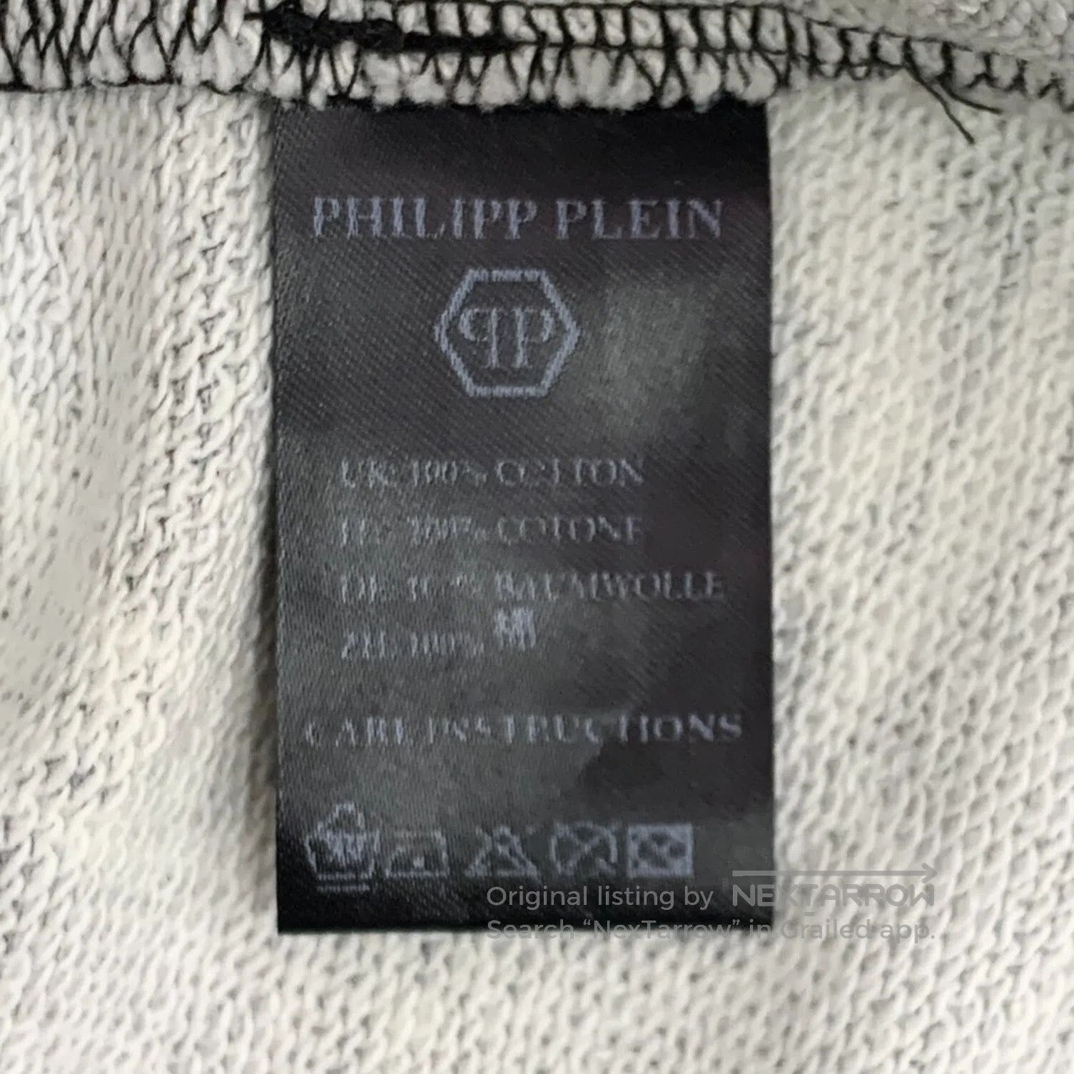 Philipp Plein Philipp Plein Black cotton round neck long-sleeved sweatsh Size US L / EU 52-54 / 3 - 7 Thumbnail