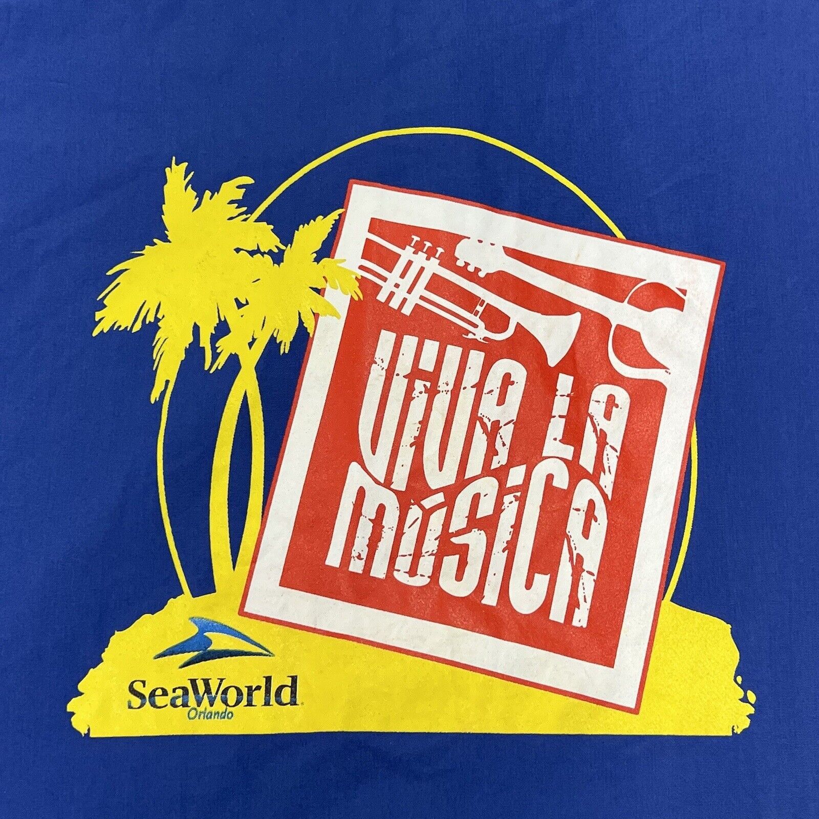 Vintage SeaWorld Viva La Musica Button Front Employee Shirt Size US L / EU 52-54 / 3 - 10 Thumbnail