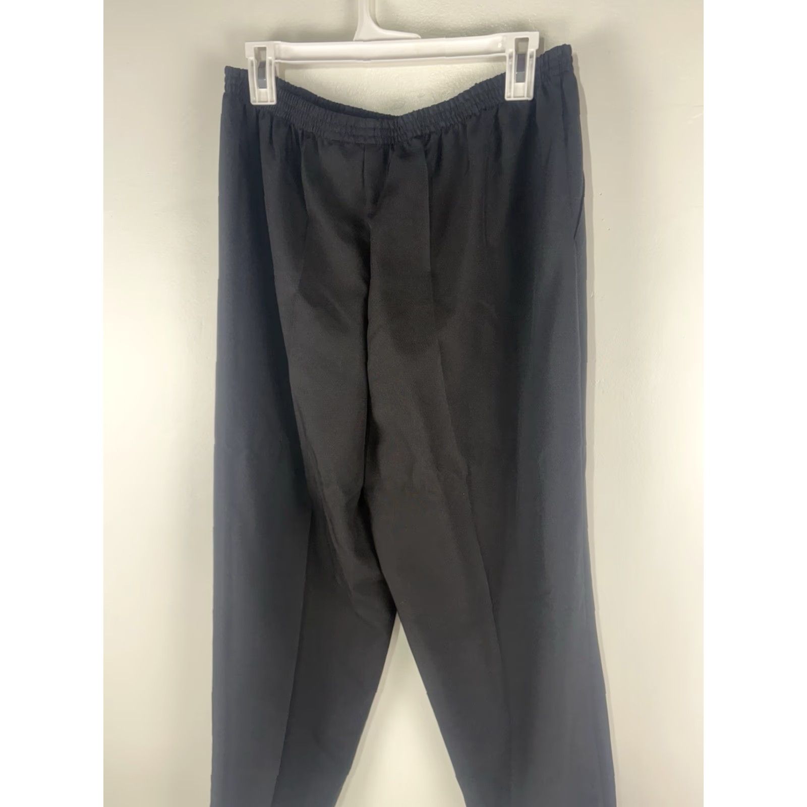 Blair Blair Black Pull On Pleated Elastic Waist Dress Pants Womens Size 16 Size 38" / US 16 / IT 52 - 4 Thumbnail