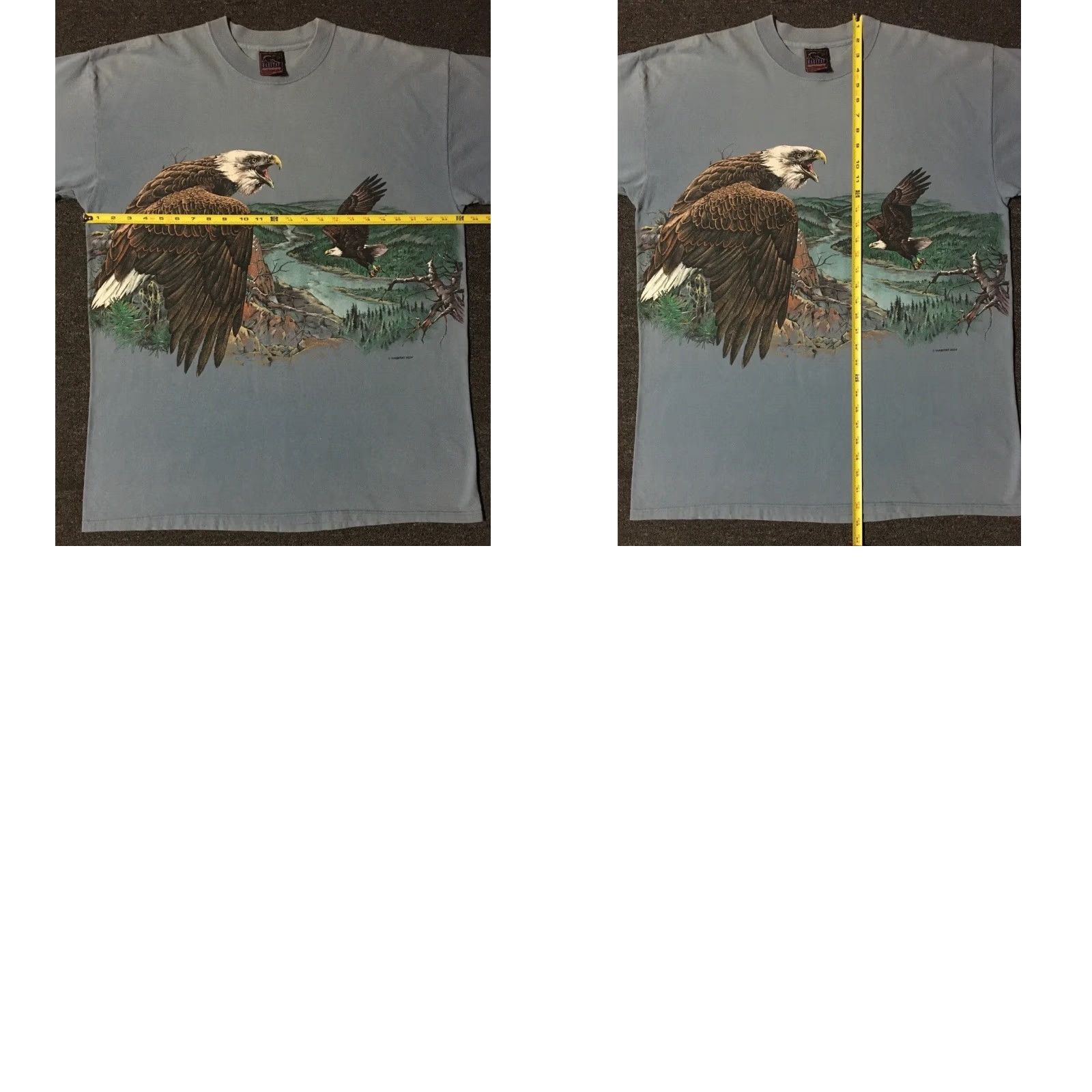 Vintage VINTAGE Eagle All Over Print Shirt 90s XL Blue USA Nature Animal Art Grunge Harley 80 Mens Biker Rockabilly 80s 90s University Wildlif Size US XL / EU 56 / 4 - 9 Thumbnail