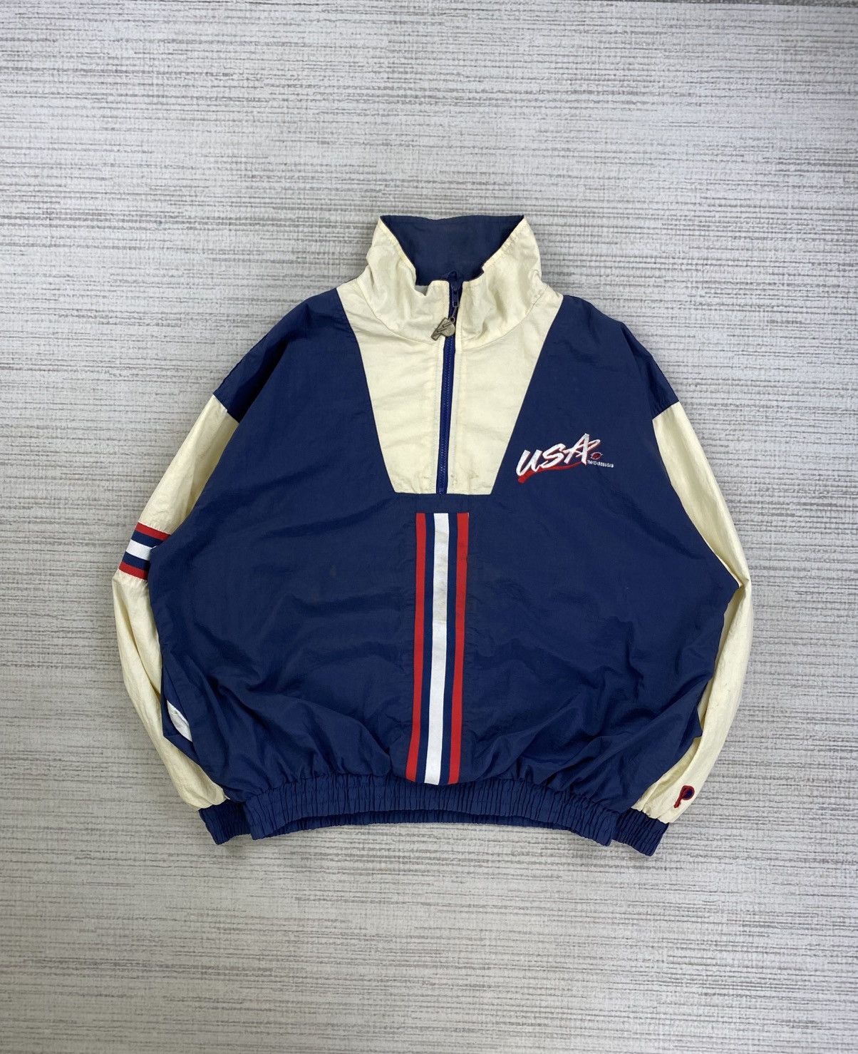 Pro Player × Vintage Vtg 90s Pro Player USA Big Embroiderey Quarter Zipper Jacket Size US XXL / EU 58 / 5 - 1 Thumbnail