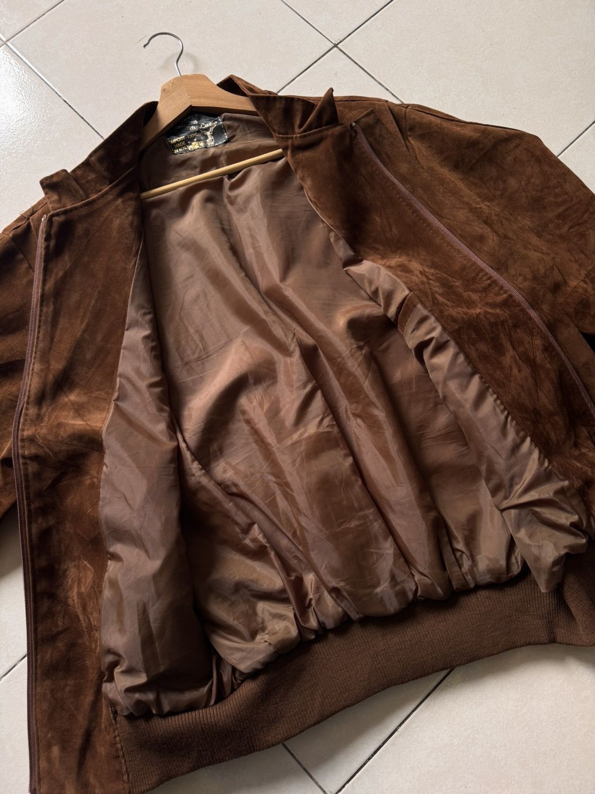 If Six Was Nine Vintage 70/80s Confezioni di lusso suede jacket Size US L / EU 52-54 / 3 - 11 Thumbnail
