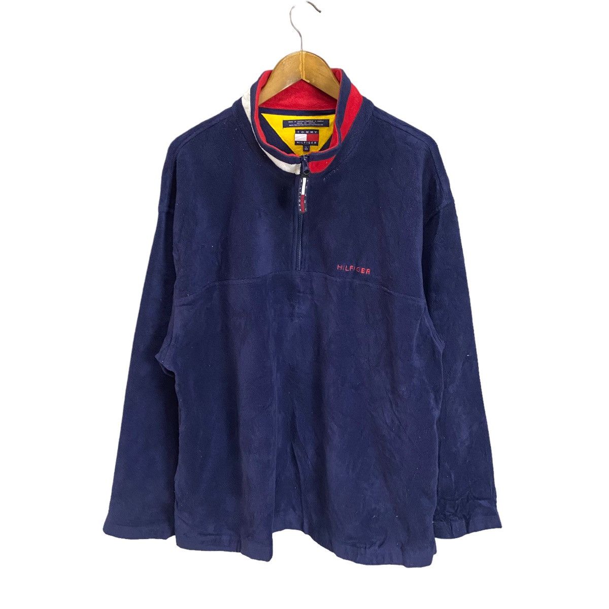 90's Tommy Hilfiger Half Zipper fleece Sherpa Jacket