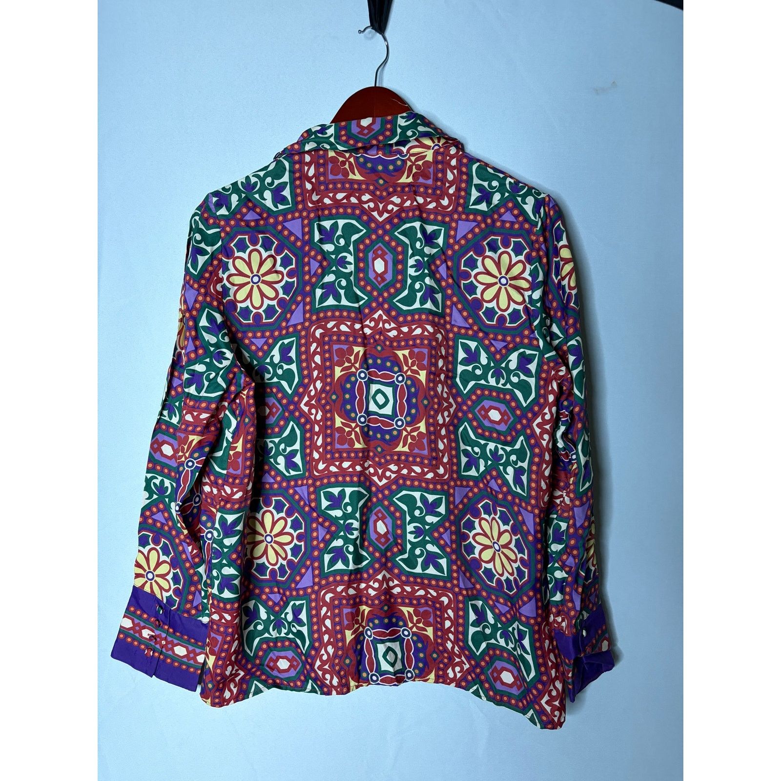 Sezane Sezane twisted print button down blouse sz FR 38 US 6 Size M / US 6-8 / IT 42-44 - 6 Thumbnail
