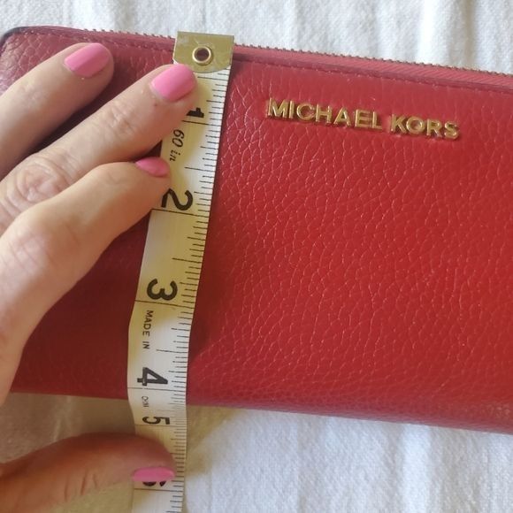 Michael Kors Michael Kors Red Zip Wallet Size ONE SIZE - 9 Thumbnail