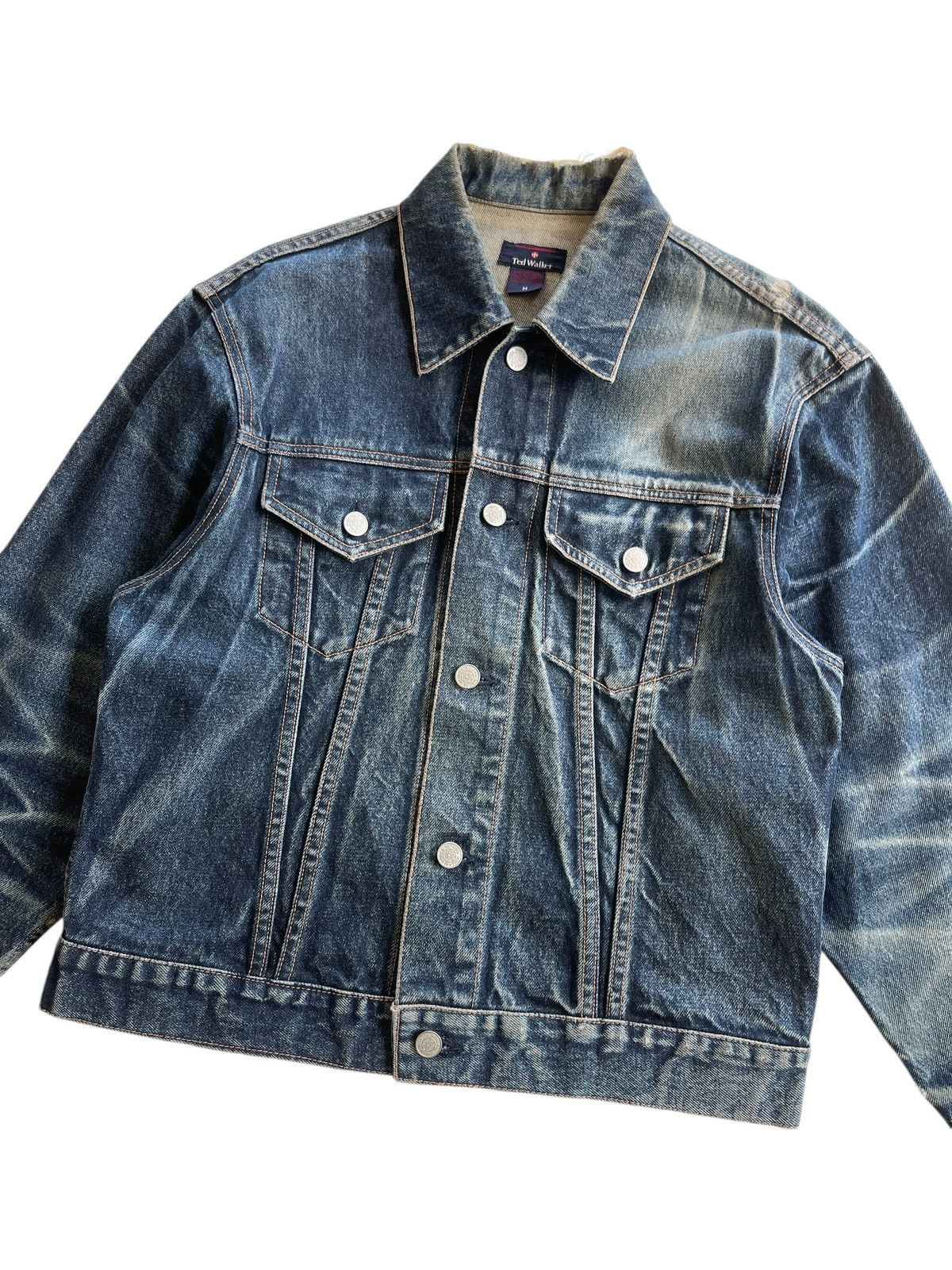 Japanese Brand Vintage Ted Walker Denim Trucker Jacket Size US M / EU 48-50 / 2 - 7 Thumbnail