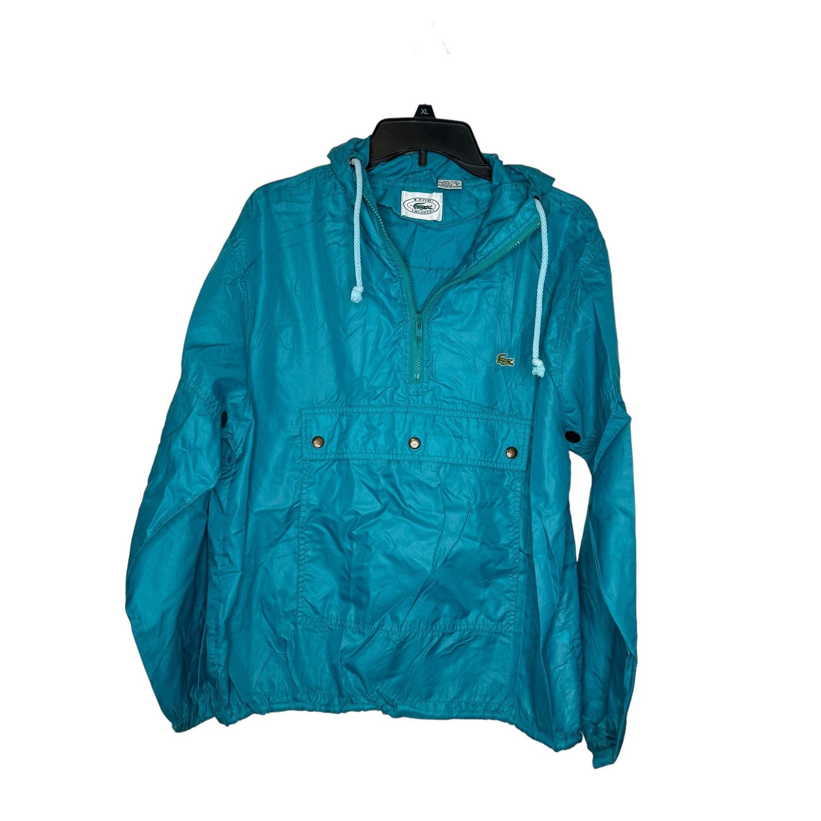 Izod Izod Lacoste Men's Jacket Vintage Hooded Windbreaker Medium Size US M / EU 48-50 / 2 - 1 Thumbnail