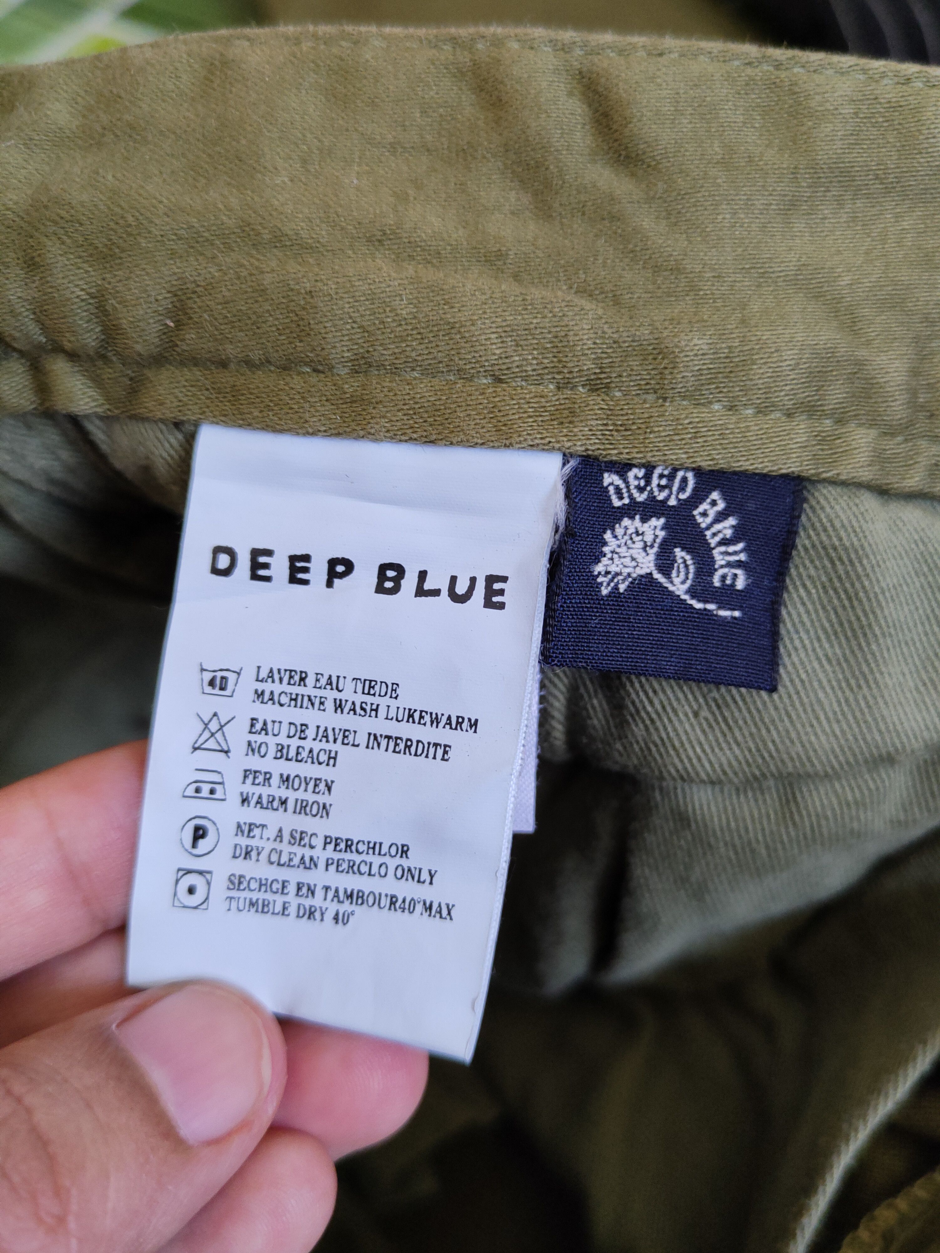 Japanese Brand Deep Blue Dark Olive Multipocket Casual Pants #S1736 Size US 29 - 13 Thumbnail