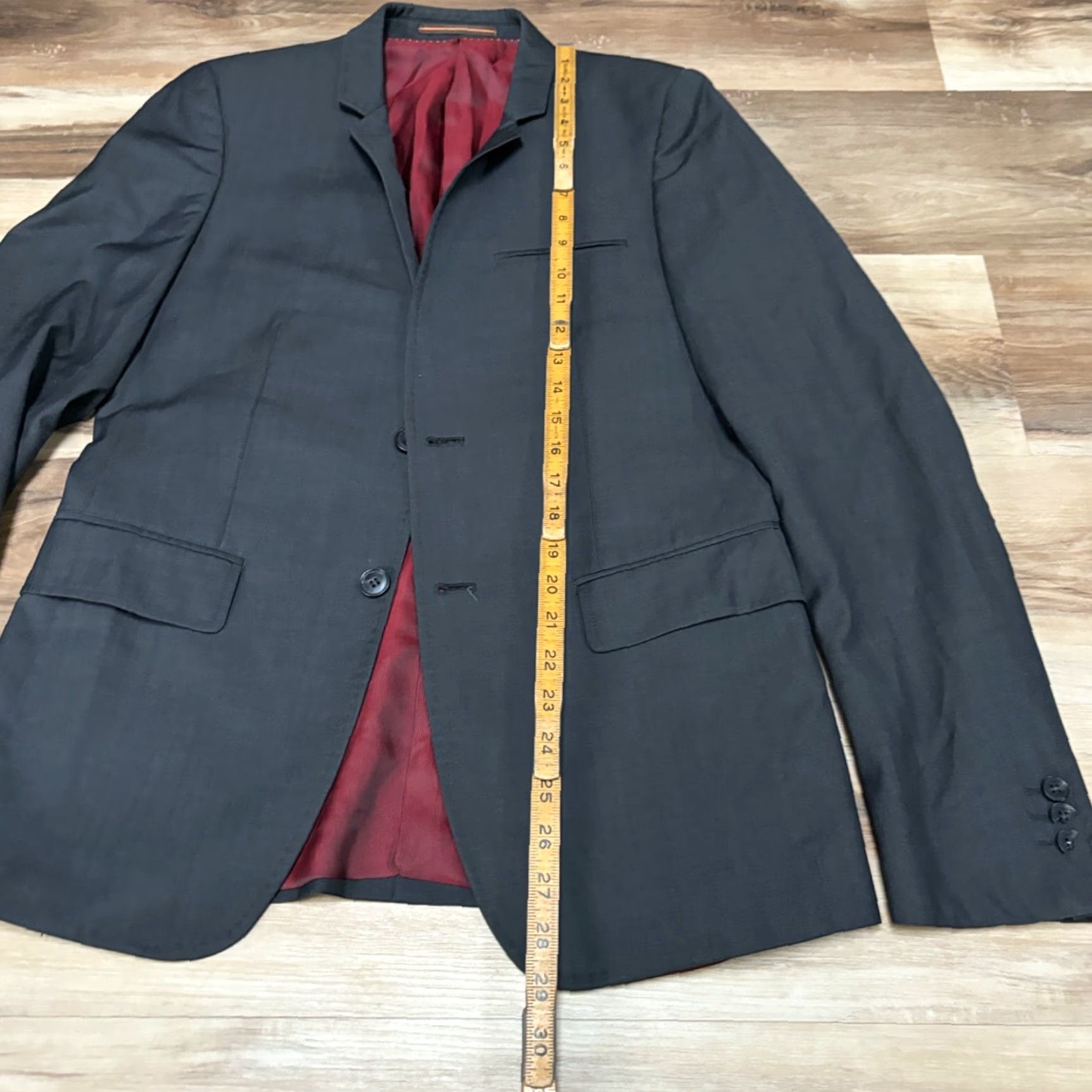 Topman Topman Blazer Mens 36R Gray Wool Blend Sport Jacket 2 Button Size 36R - 5 Thumbnail