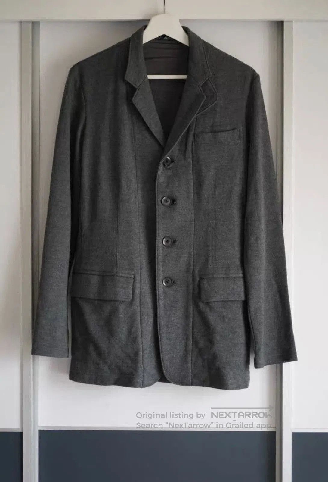 Yohji Yamamoto Gray Button. Size US M / EU 48-50 / 2 - 1 Thumbnail