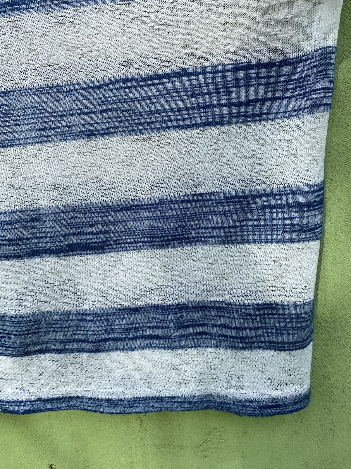 Takeo Kikuchi Takeo Kikuchi The Shop TK Blue White Stripe Knit Casual Tee Size US L / EU 52-54 / 3 - 13 Thumbnail