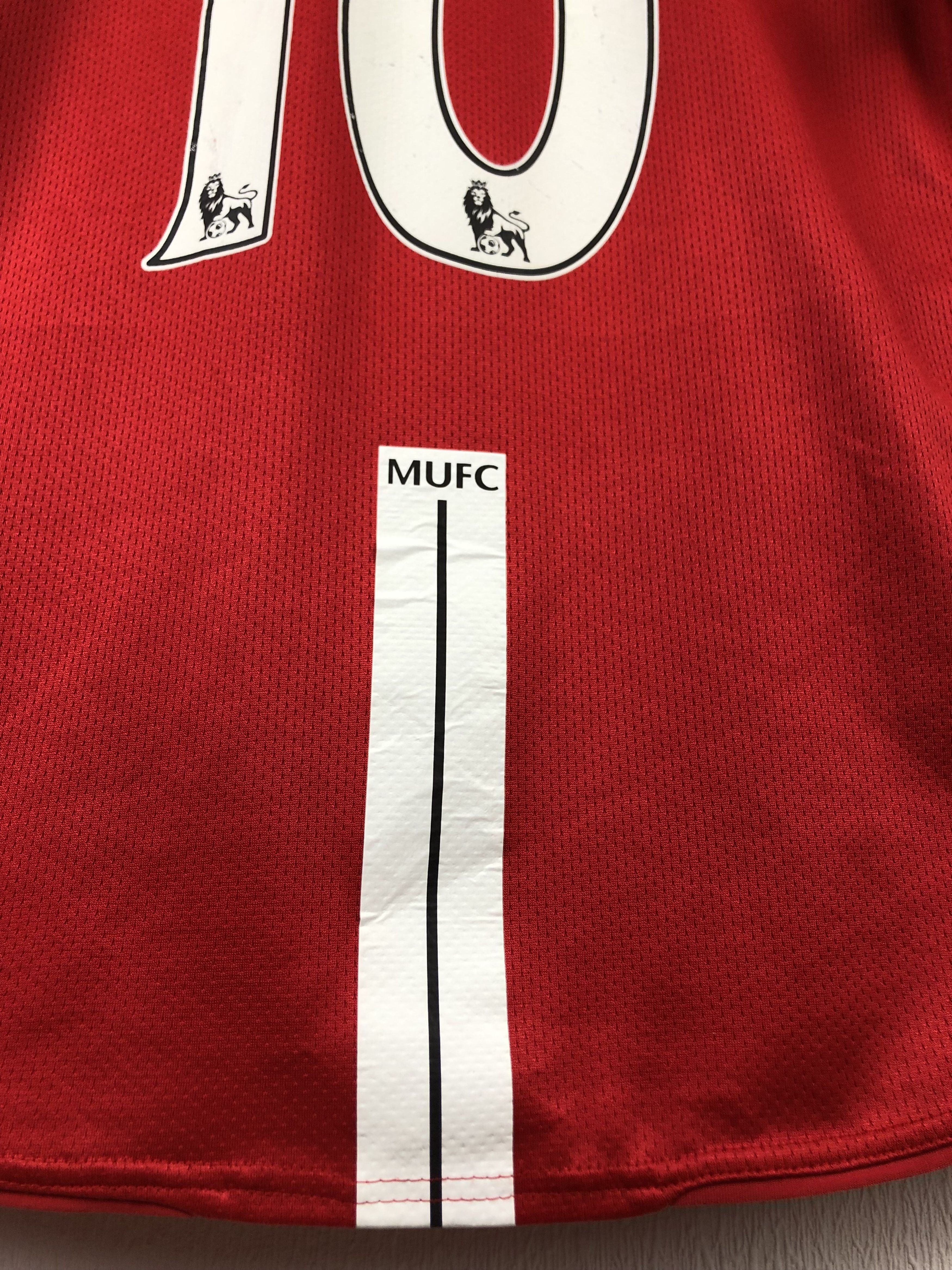 Manchester United football shirt 2007 #10 Rooney Nike Jersey