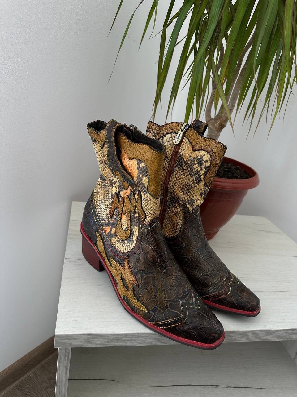 Japanese Brand × Vintage Vintage Japanese Laura Vita Cowboy Boots Size US 9 / IT 39 - 10 Thumbnail