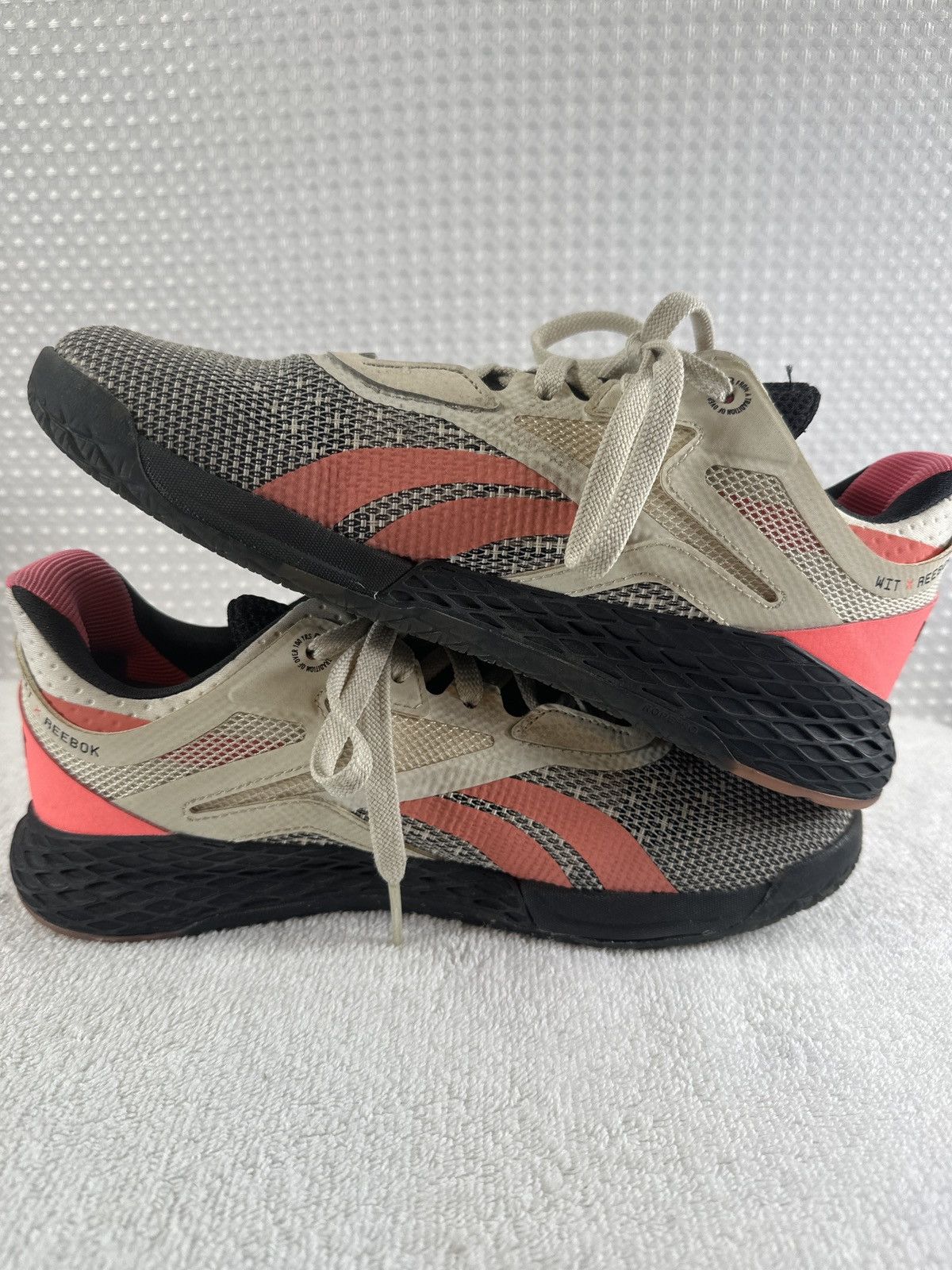 Reebok Reebok NANO X WIT 'ALABASTER PUNCH PINK' Shoes Size US 6.5 / EU 39-40 - 4 Thumbnail