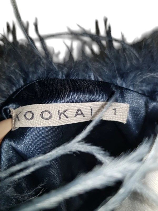Vintage Kookaï Marabou Feather-Trim Cropped Evening Vest Size L / US 10 / IT 46 - 3 Thumbnail