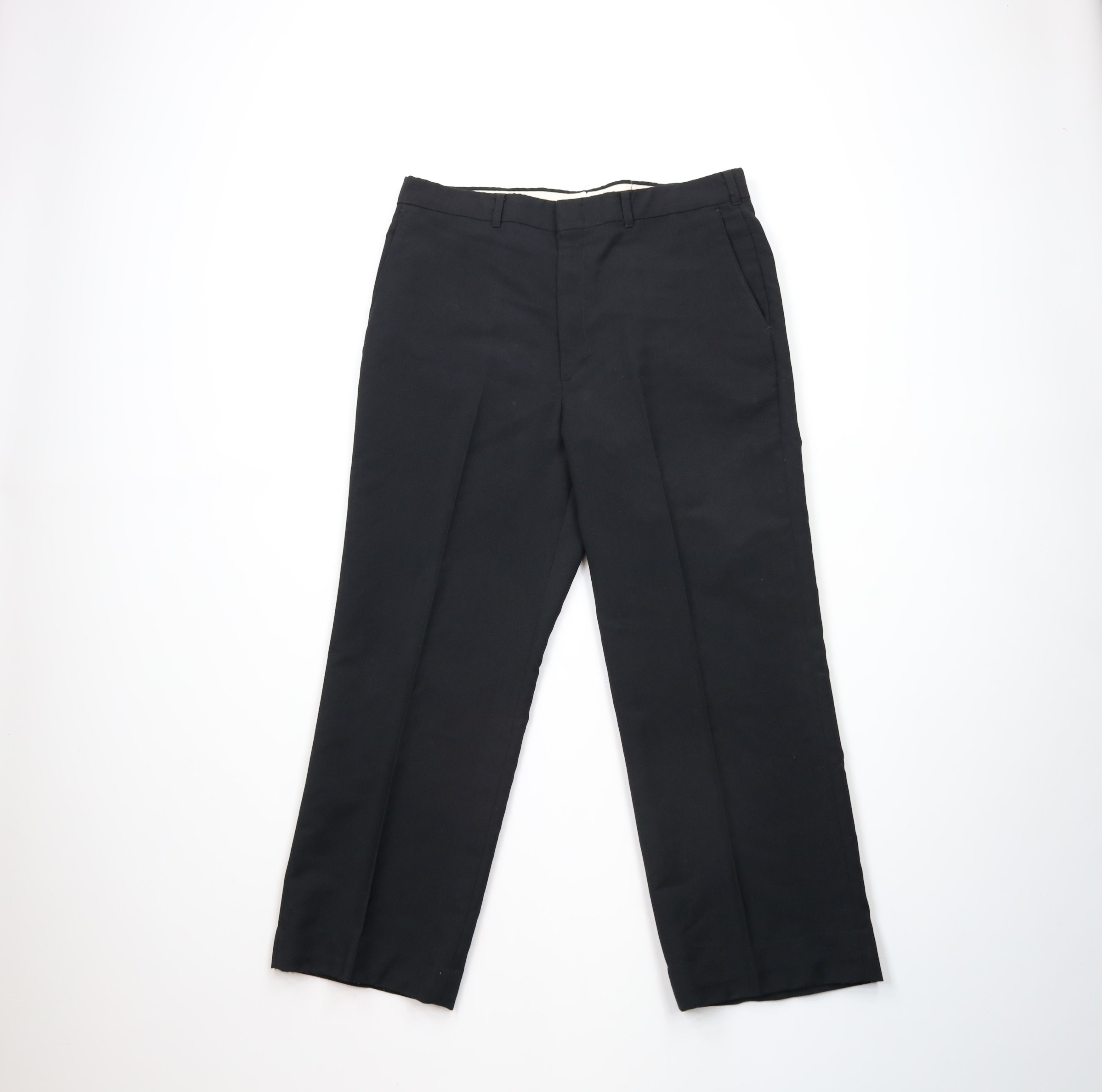 Vintage Vintage 70s Streetwear Wool Blend Wide Leg Chino Pants Size US 34 / EU 50 - 1 Thumbnail
