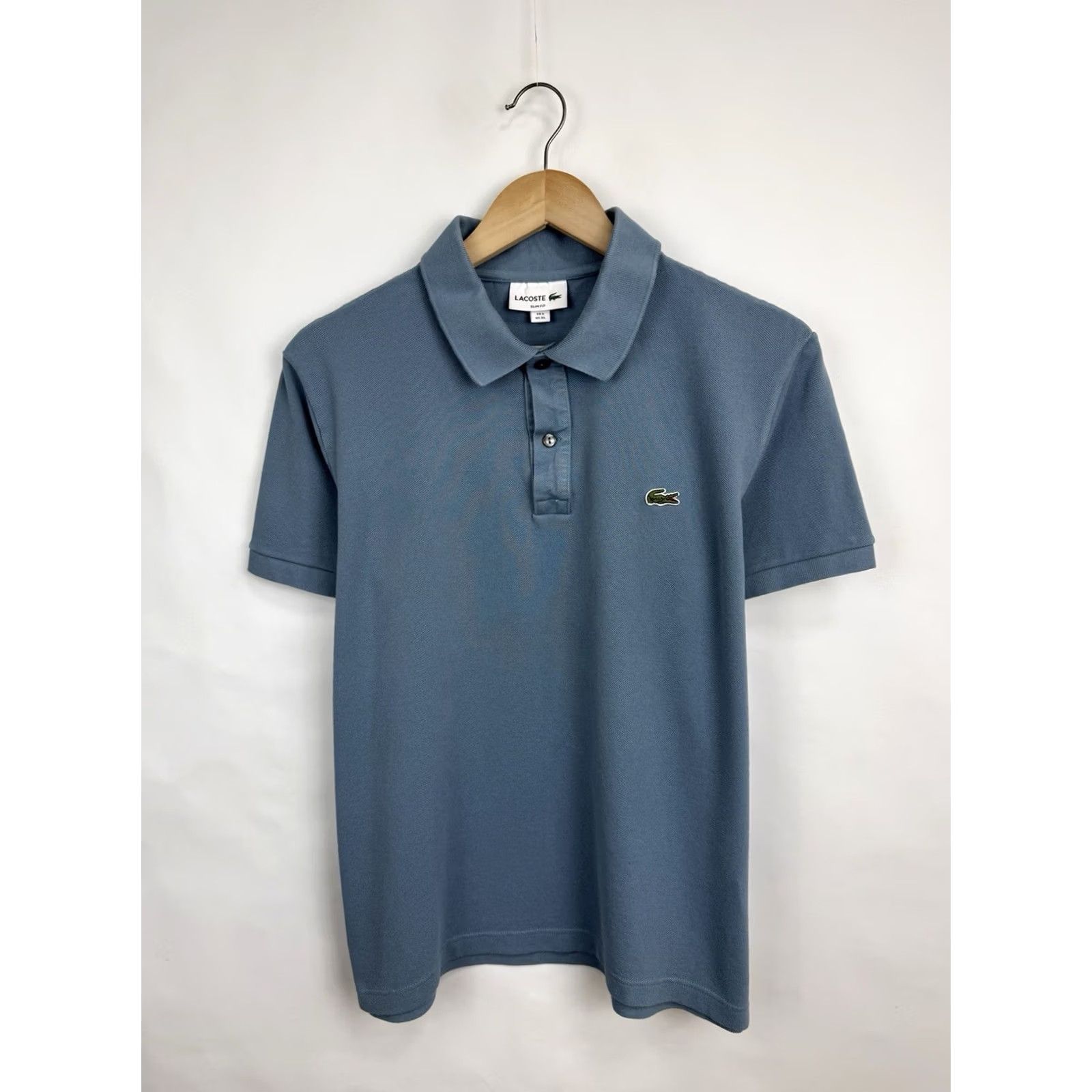 Lacoste Lacoste Slim Fit Polo T-Shirt Made in France Rare Retro Blue XL Mens Polo Slim Fit Size US XL / EU 56 / 4 - 2 Thumbnail