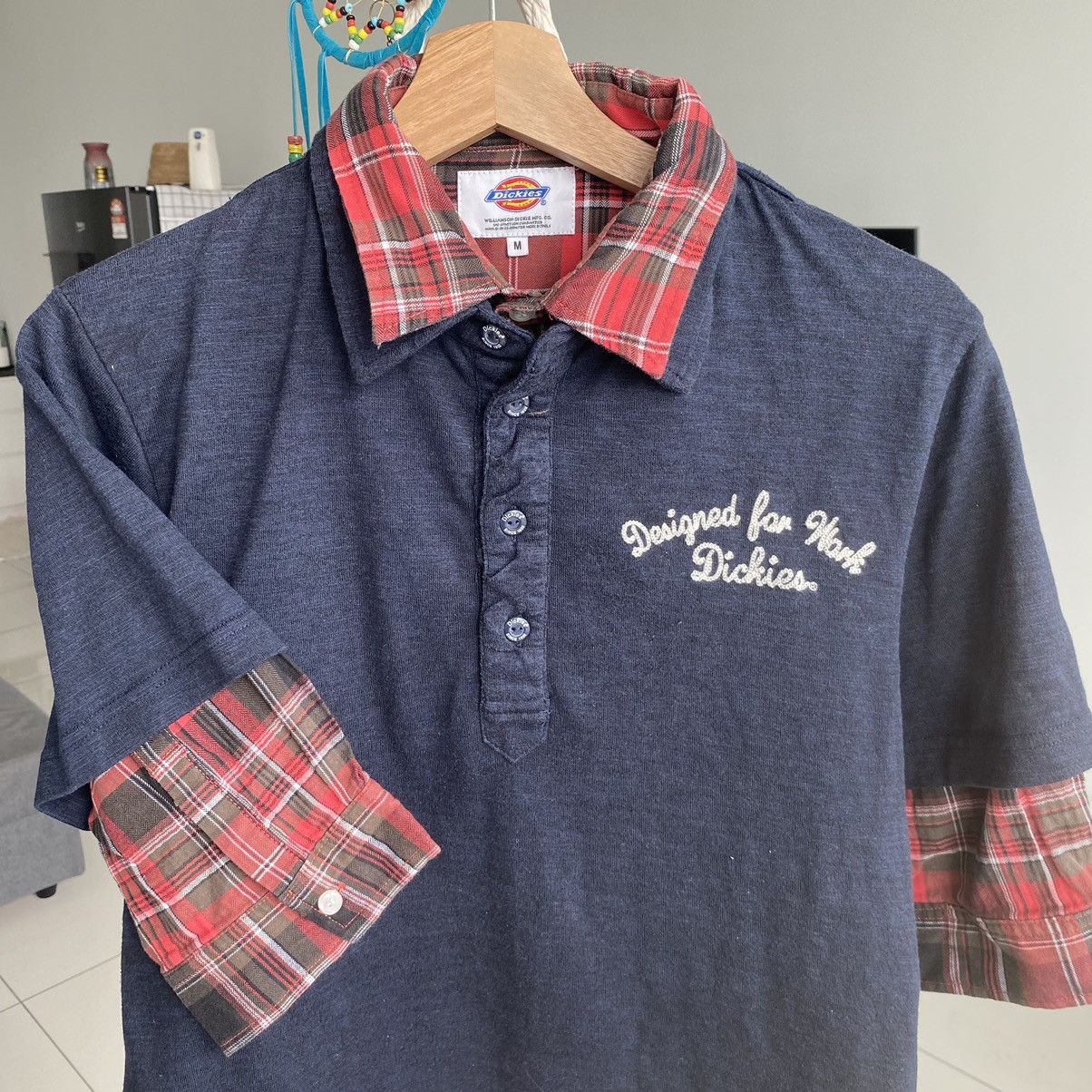 Dickies Vintage Dickies Work Wear Flannel ERD GRUNGE TSHIRT Size US M / EU 48-50 / 2 - 2 Thumbnail