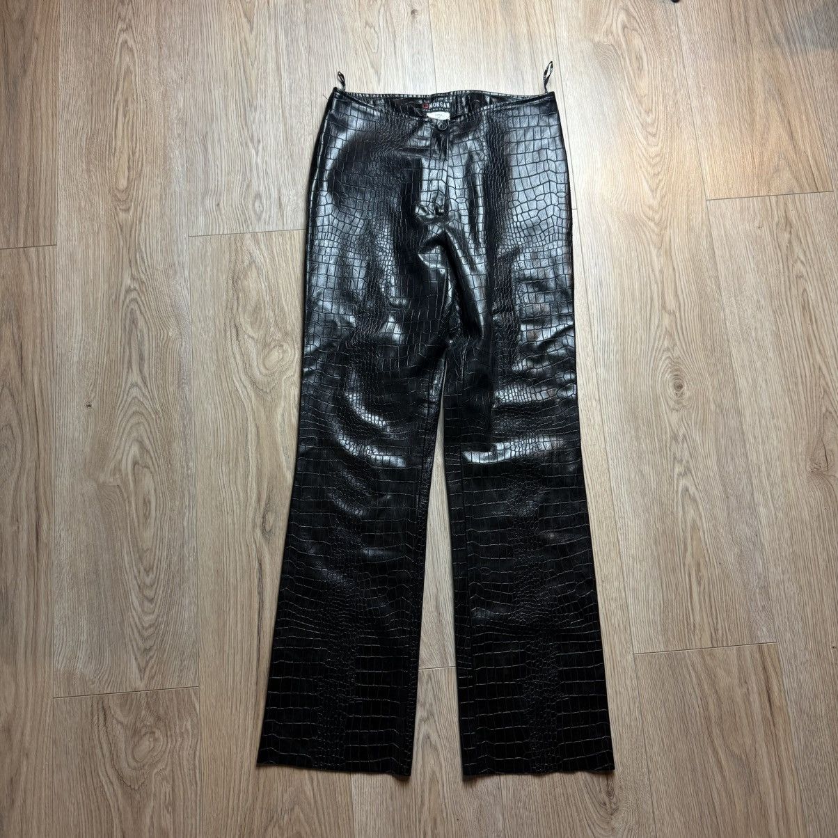 Morgan De Toi Vintage Leather Crocodile Pants Morgan De Toi Size 26" / US 2 / IT 38 - 1 Thumbnail