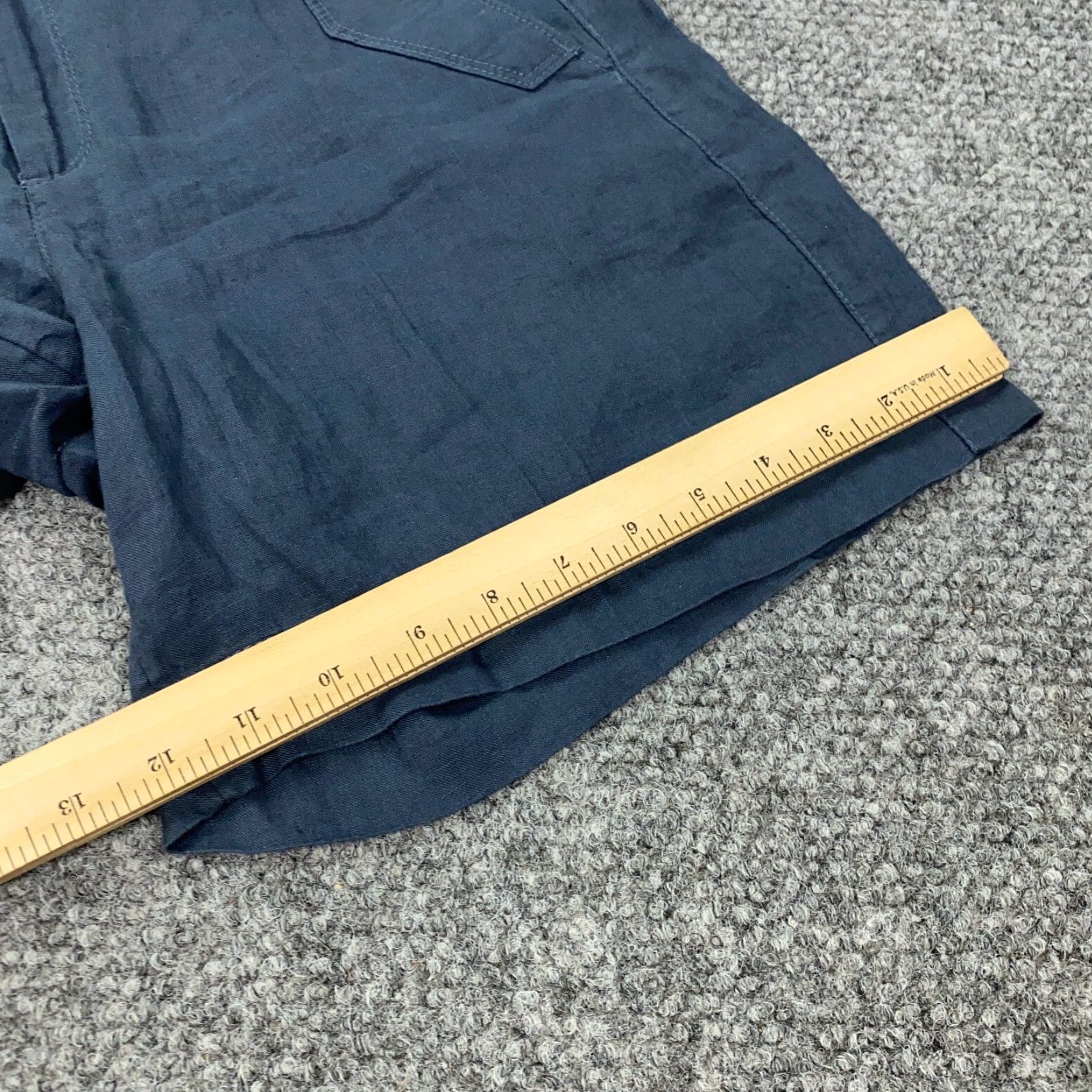 Athleta VINTAGE Athleta Linen Shorts Womens Size 6 Casual Lightweight Blue High Rise Chino Size 28" / US 6 / IT 42 - 6 Thumbnail