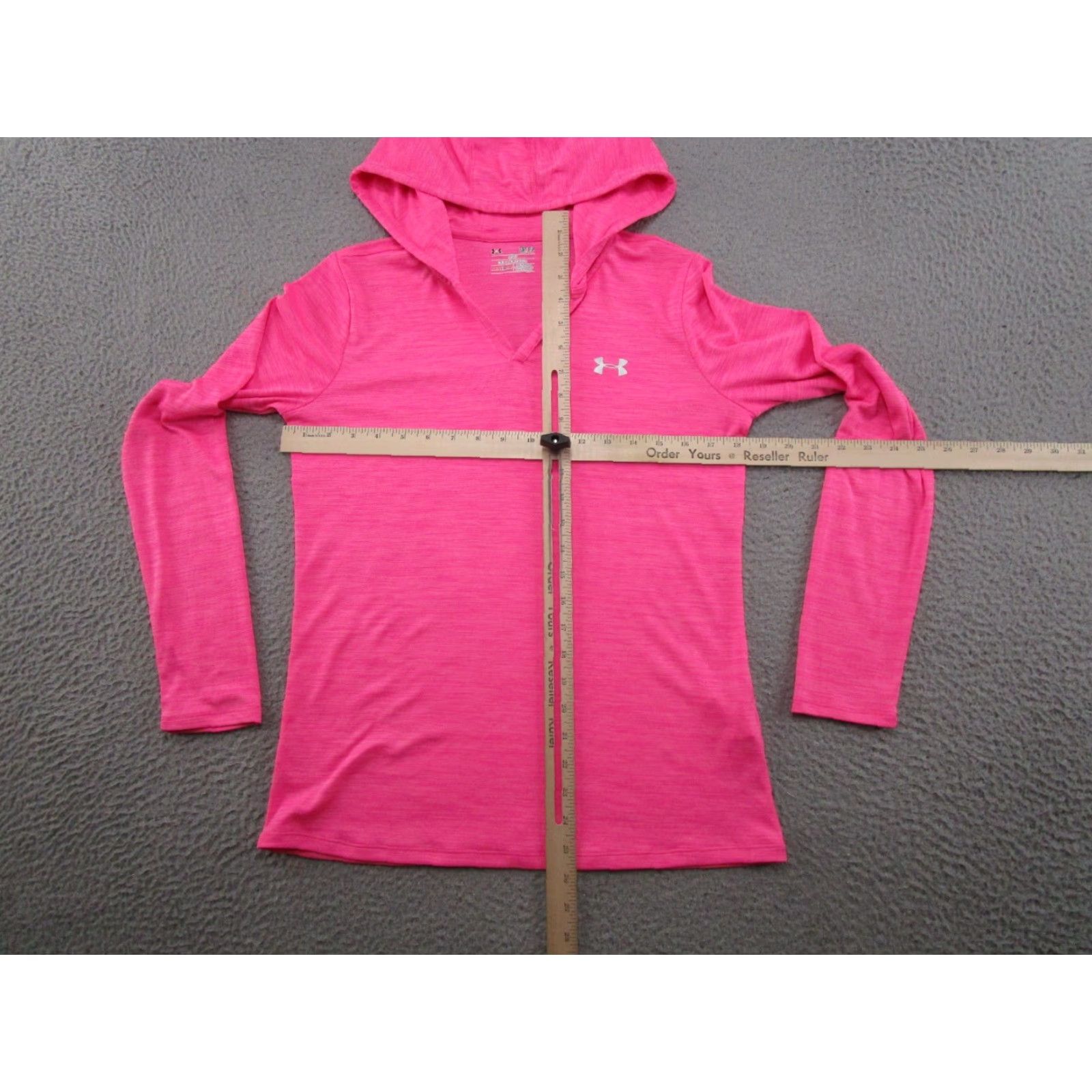 Under Armour Under Armour Hoodie Womens Size S Stretch Pink Loose Heatgear Athletic Running Size S / US 4 / IT 40 - 4 Thumbnail