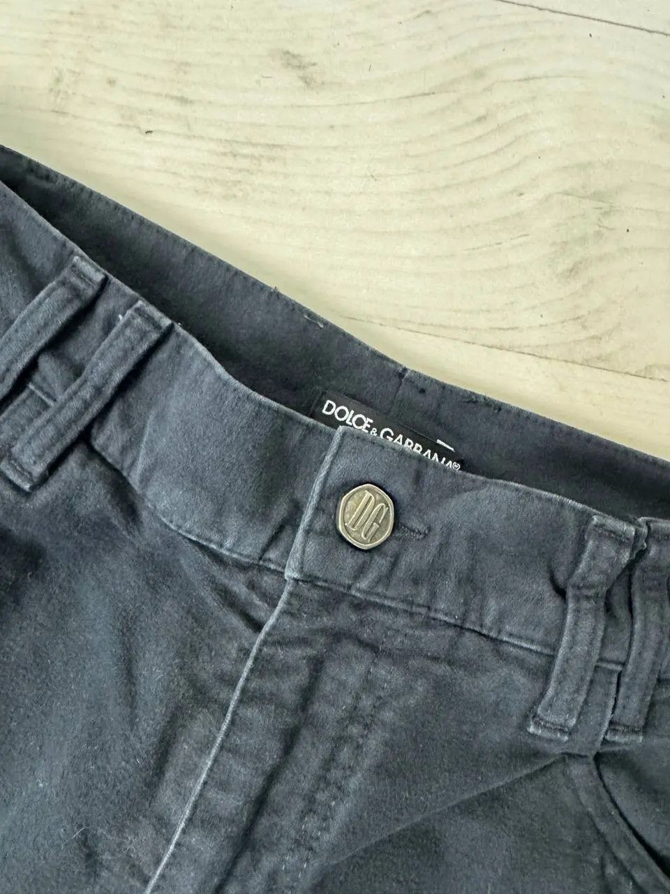 Dolce & Gabbana Vintage Dolce Gabbana Velour Metal Logo Pants Baggy Size US 32 / EU 48 - 7 Thumbnail