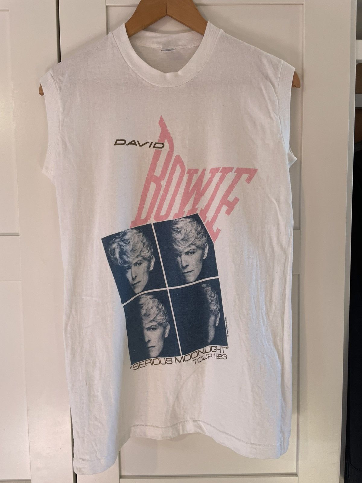 Other Vintage David Bowie Serious Moonlight Lets Dance vest size m Size US M / EU 48-50 / 2 - 1 Thumbnail