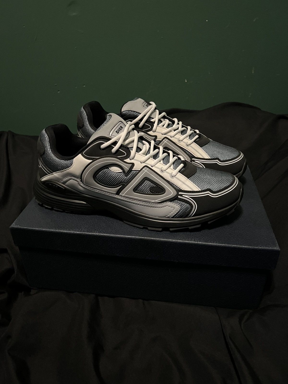 Dior Dior B30 Blue Grey Black Size 47 Sneakers Trainers Men's Size US 14 / EU 47 - 1 Thumbnail