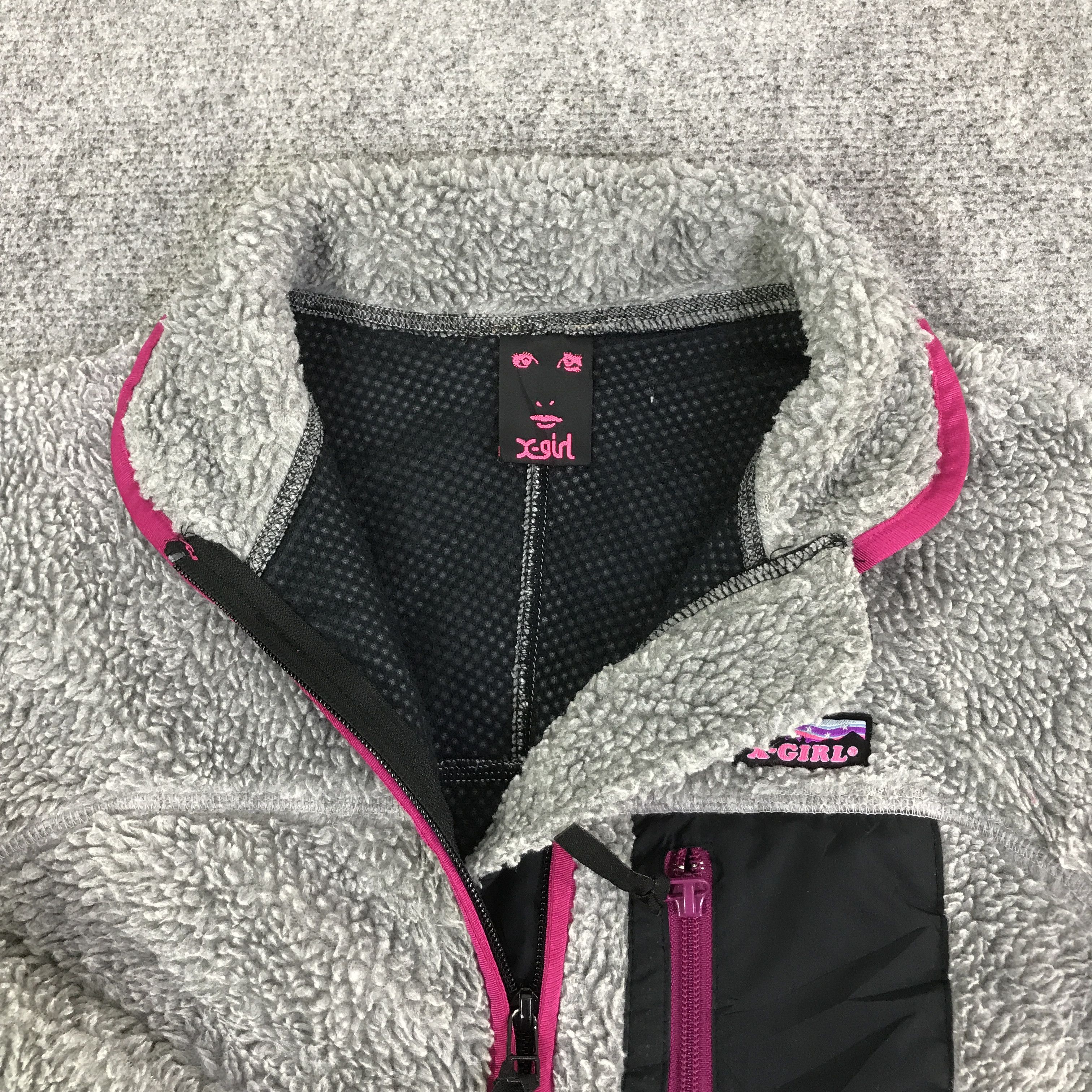 Japanese Brand X-Girl Fleece zipper jacket K110B14 Size US M / EU 48-50 / 2 - 6 Thumbnail
