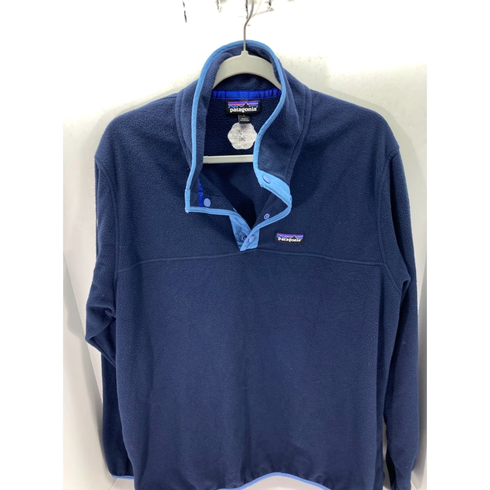 Patagonia Patagonia Thermal Sweater Sweatshirt Mens L Blue Embroidered Logo Pullover Shirt Size US L / EU 52-54 / 3 - 2 Thumbnail