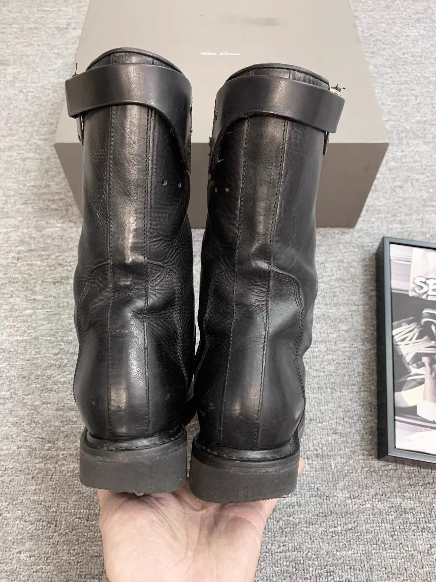 Rick Owens Rick Owens 13AW Mainline Spiral Zip Military Boots K34 Size US 6 / IT 36 - 7 Thumbnail