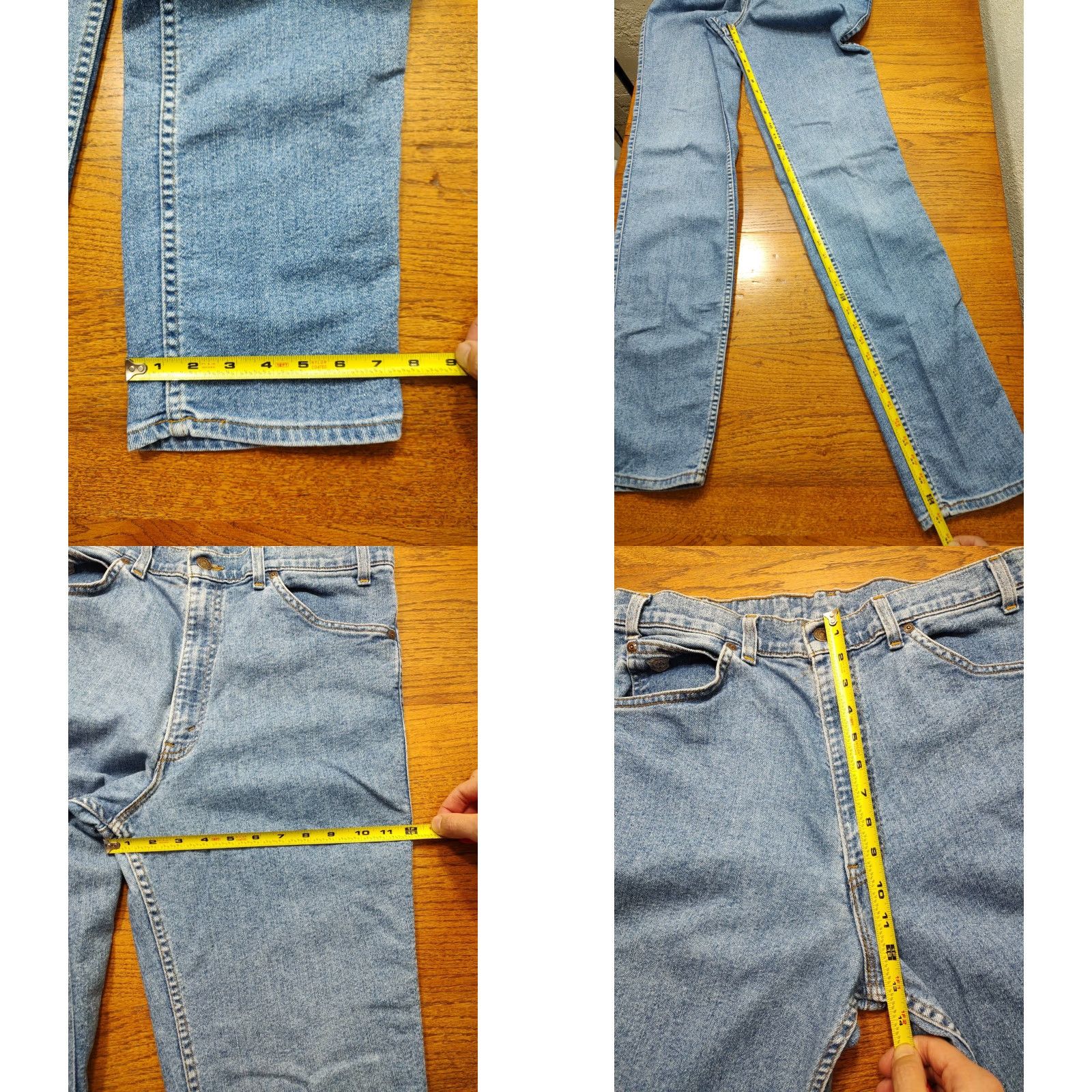 Levi's VINTAGE Levi's Silver Medal Tab Jeans Mens 33x37 Blue Denim 90s USA Made Size US 33 - 9 Thumbnail