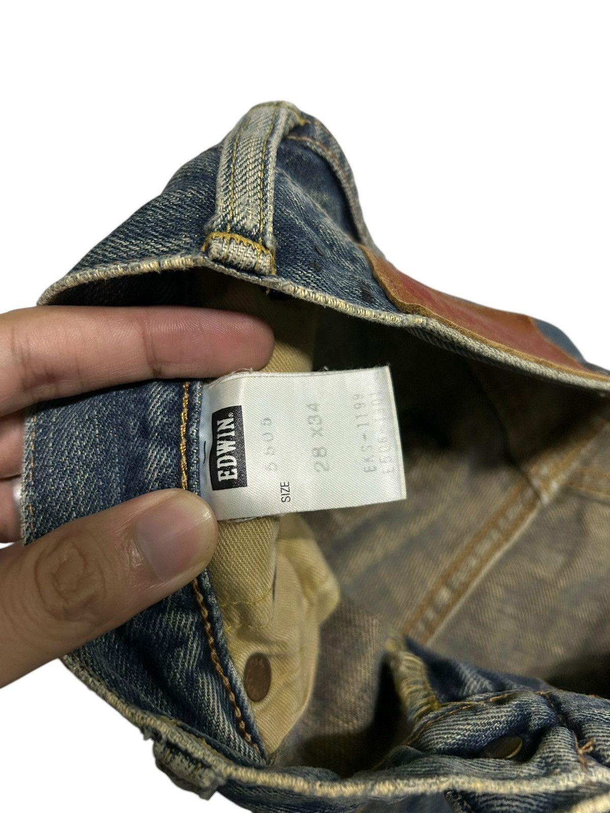 Japanese Brand × Kapital × Vintage Edwin Selvedge Distressed Rusty mud Wash Denim Size US 28 / EU 44 - 17 Thumbnail