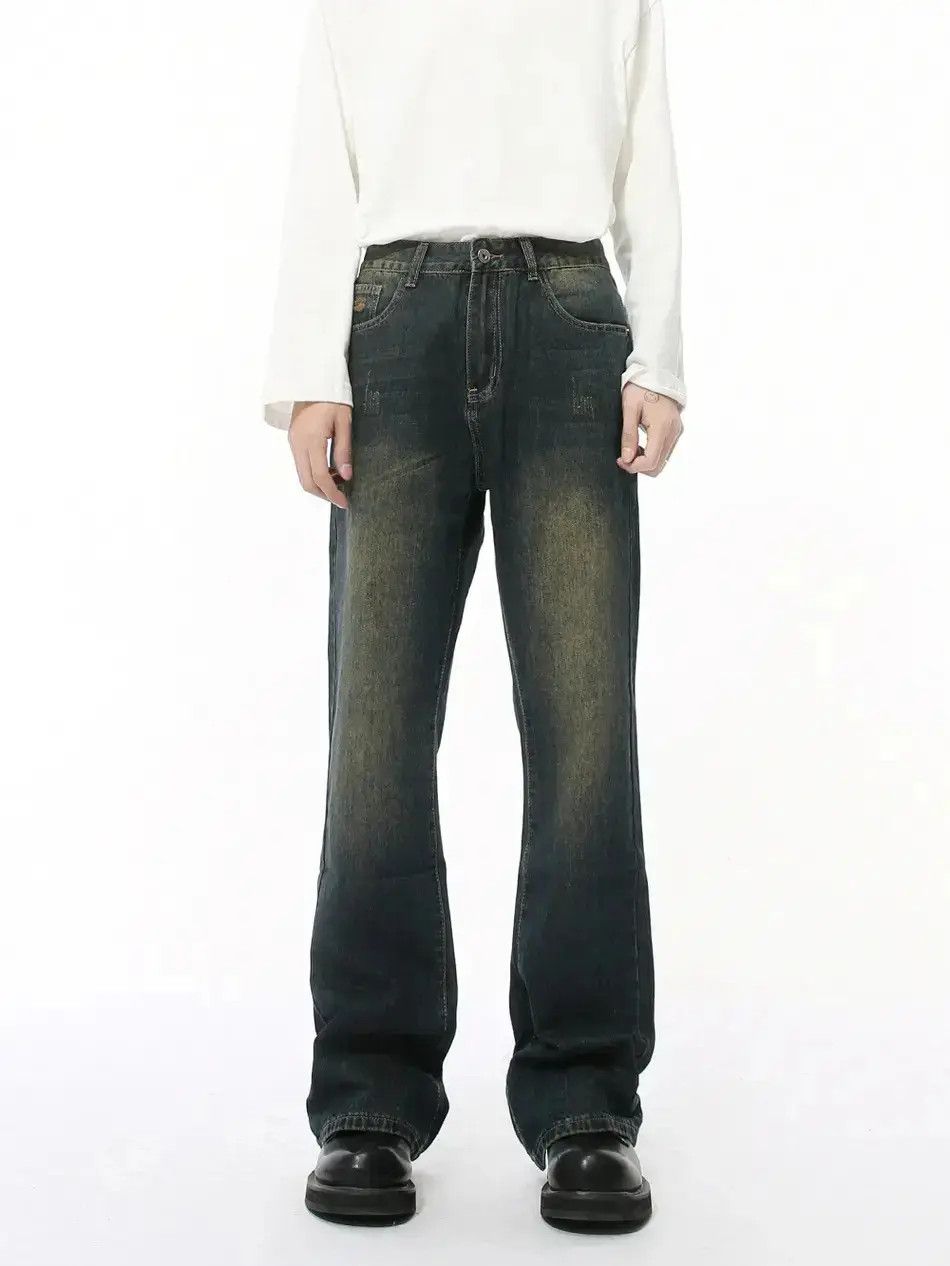 Japanese Brand Retro loose high street micro flared jeans Size US 32 / EU 48 - 6 Thumbnail