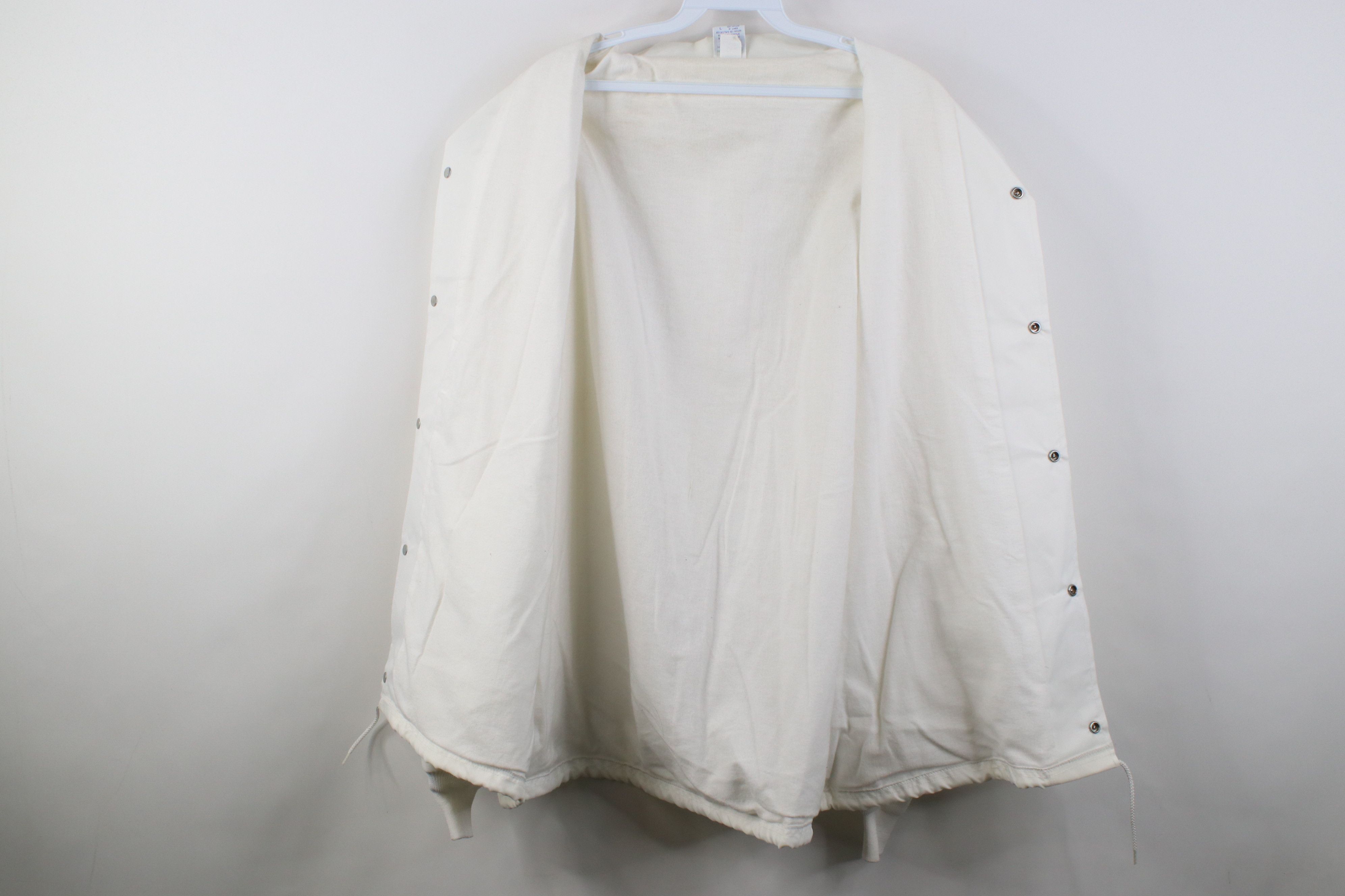 Vintage Vintage 70s Streetwear Coaches Windbreaker Jacket White USA Size US L / EU 52-54 / 3 - 11 Thumbnail
