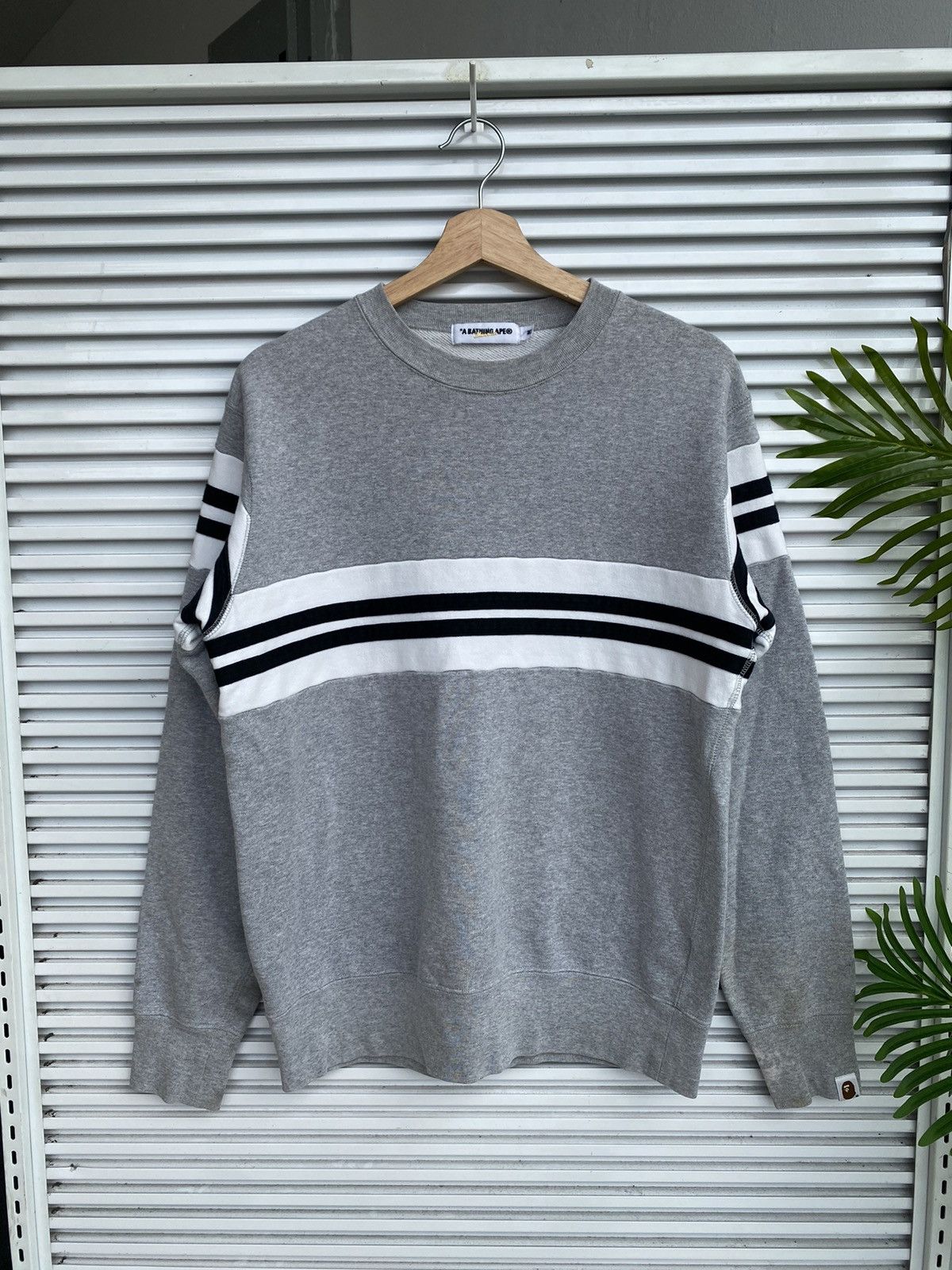 Bape Bape Striped Crewneck Size US M / EU 48-50 / 2 - 1 Thumbnail