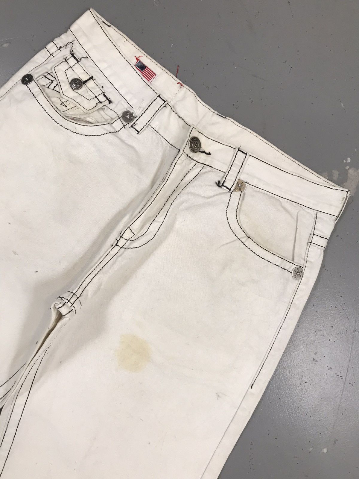 True Religion × Vintage Vintage true religion inspired Joey super T denim jort Size US 36 / EU 52 - 4 Thumbnail