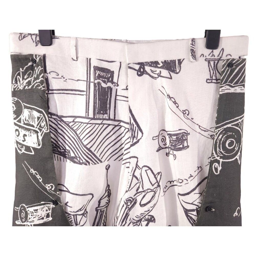 Thebe Magugu Thebe Magugu Chaps Trousers Size XL Mens Gray White Size US 36 / EU 52 - 5 Thumbnail