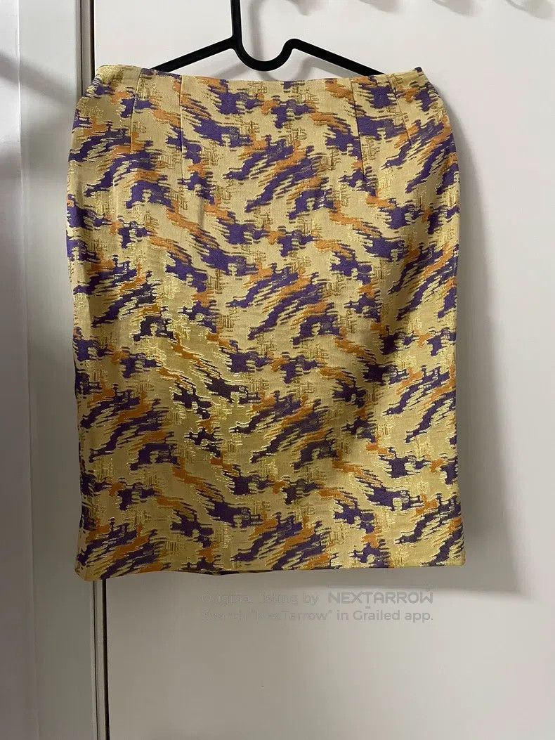 Dries Van Noten Dries Van Noten Brocade Fabric Midi Skirt Size 35" - 1 Thumbnail