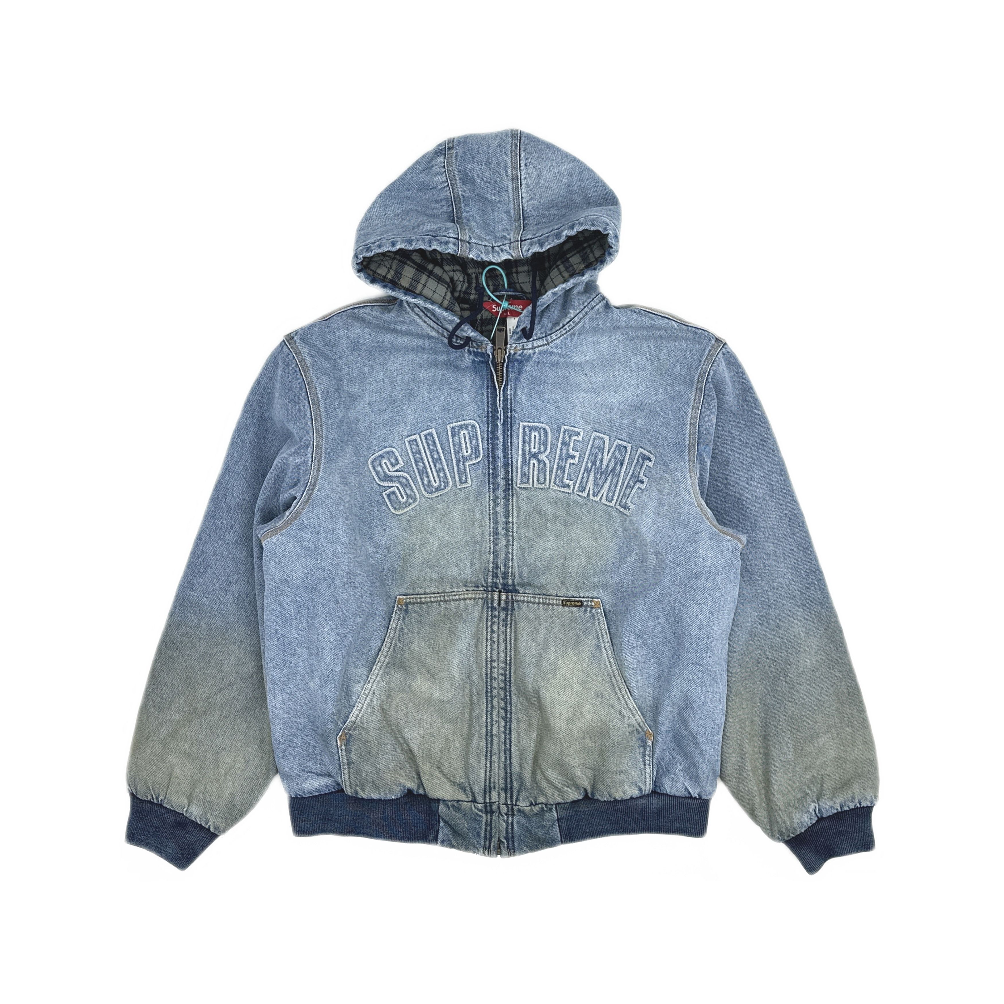 Supreme SUPREME S/S 2016 DENIM TRUCKER JACKET PINK - Size L | Grailed