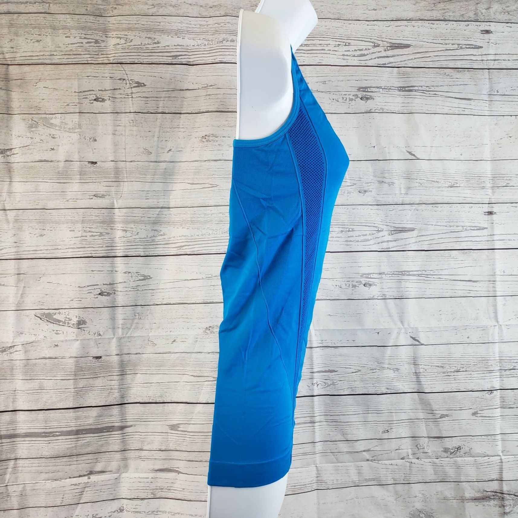 Vintage Electric Yoga Tank Top Womens M/L Racerback Solid Blue Fitness Top Size M / US 6-8 / IT 42-44 - 2 Thumbnail