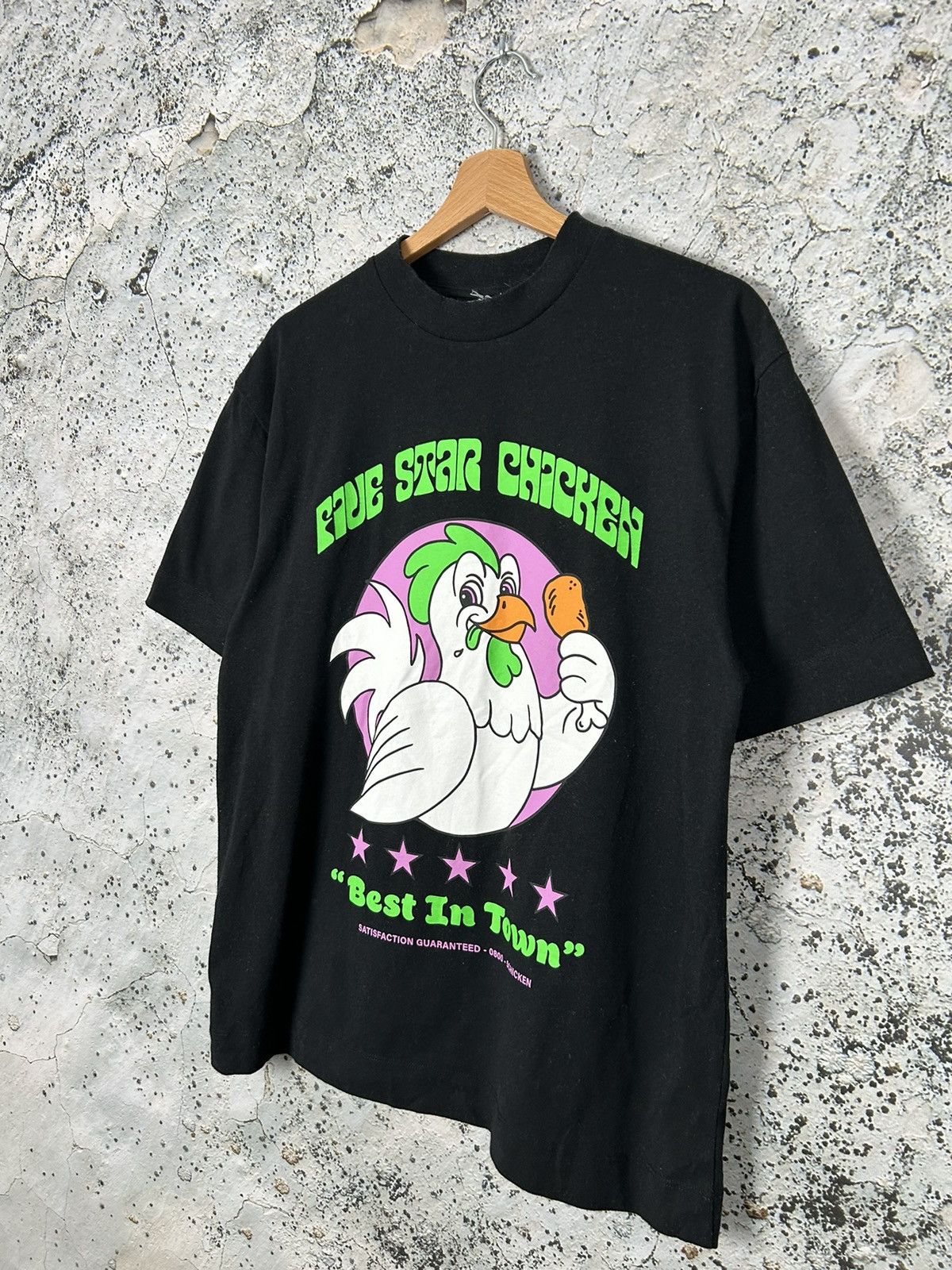 Vintage Vintage Five Star Chicken Graphic Tee 90s Rare Japanese Size US M / EU 48-50 / 2 - 2 Thumbnail